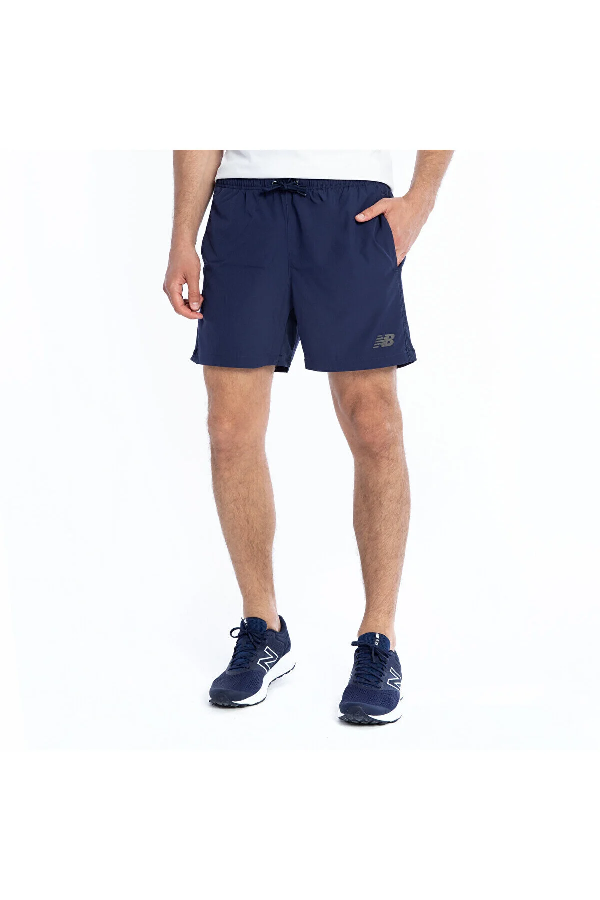 شورت ورزشی آبی مردانه دریایی اورجینال New Balance