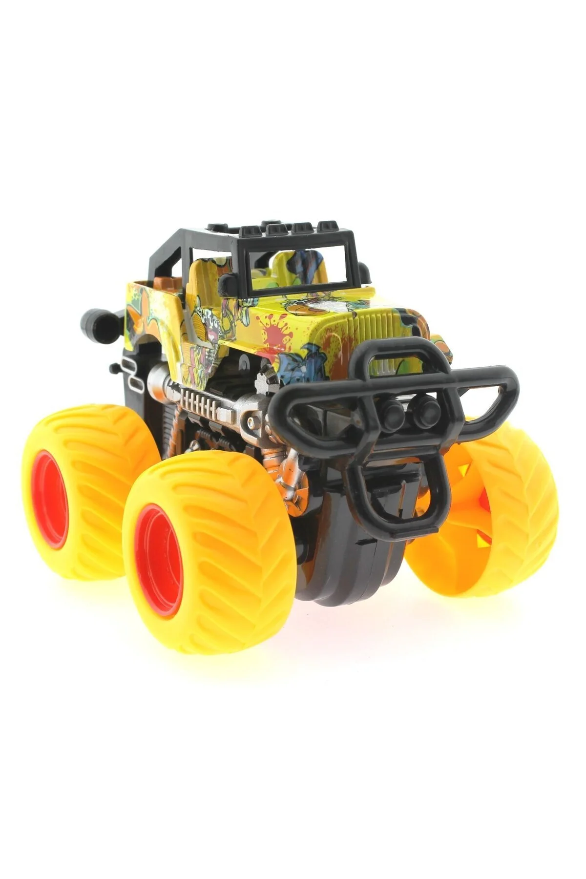 اسباب بازی های فیگور دیگر آموزشی DIE CAST OFF ROAD ماشین چرخ زرد غول پیکر دخترانه پسرانه کودکان SPOR35