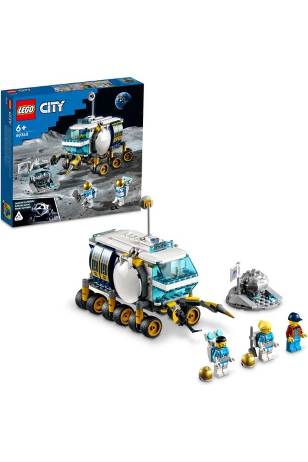 لگو و اسباب بازی های ساخت محور ® CITY LUNAR VEHICLE 60348 مجموعه فضایی برای کودکان 6 سال به بالا 275 قطعه از ترکیه LEGO