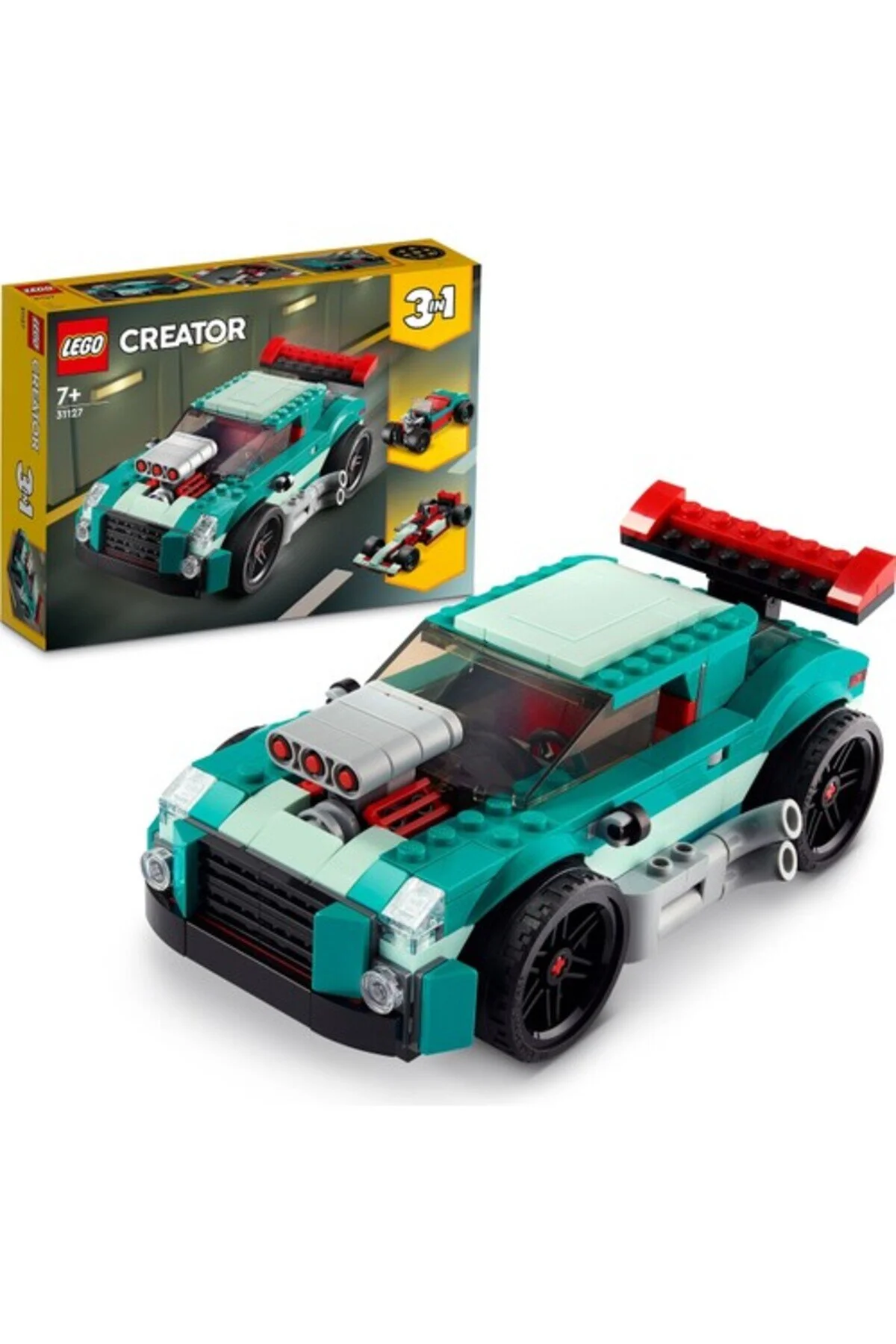 لگو ® CREATOR 3 STREET RACERS 31127 7 سال بیش از مجموعه ساز 258 قطعه اورجینال LEGO