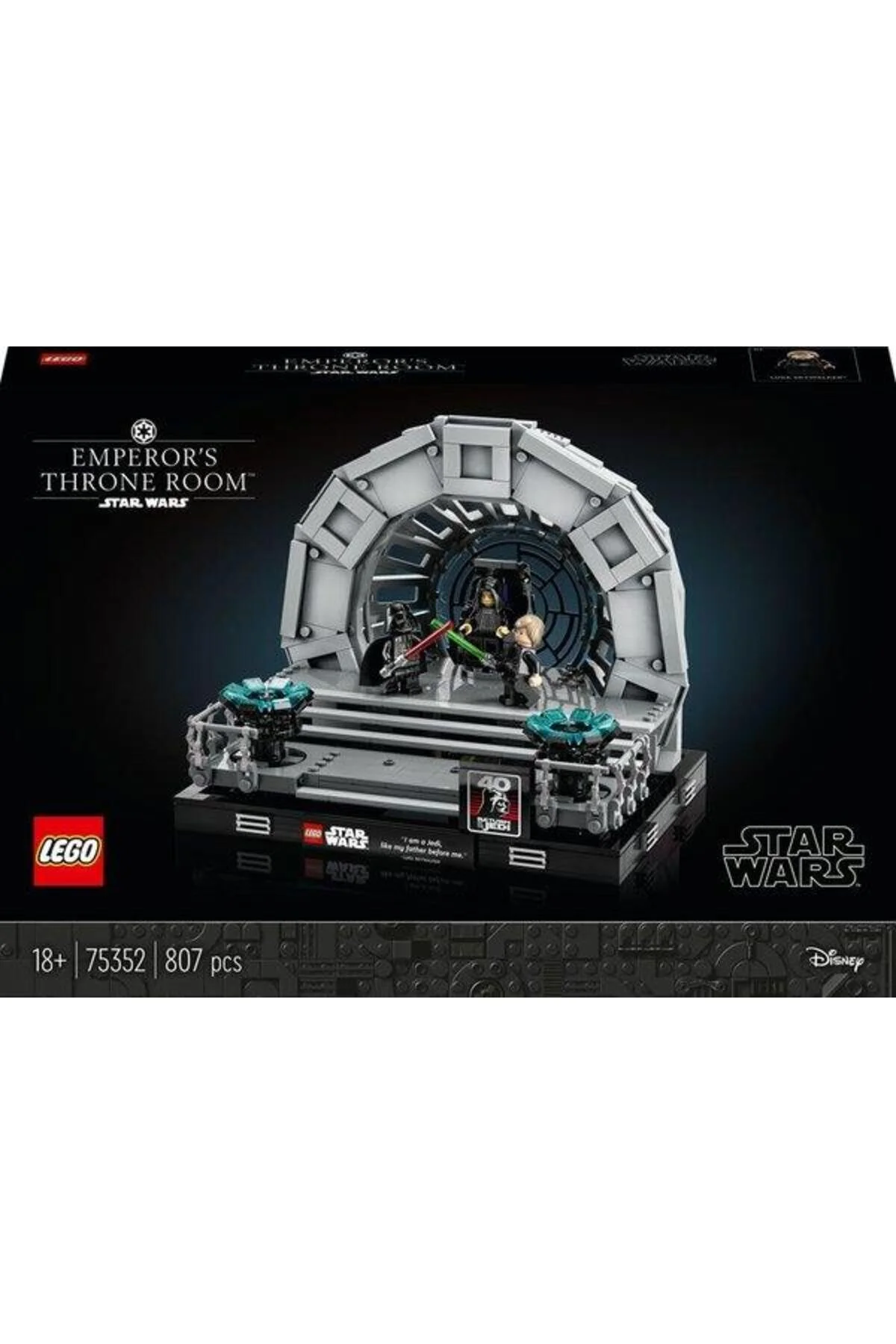 لگو و اسباب بازی های ساخت محور دیورامای اتاق تاج تخت امپراطور جنگ ستارگان 75352 از ترکیه LEGO