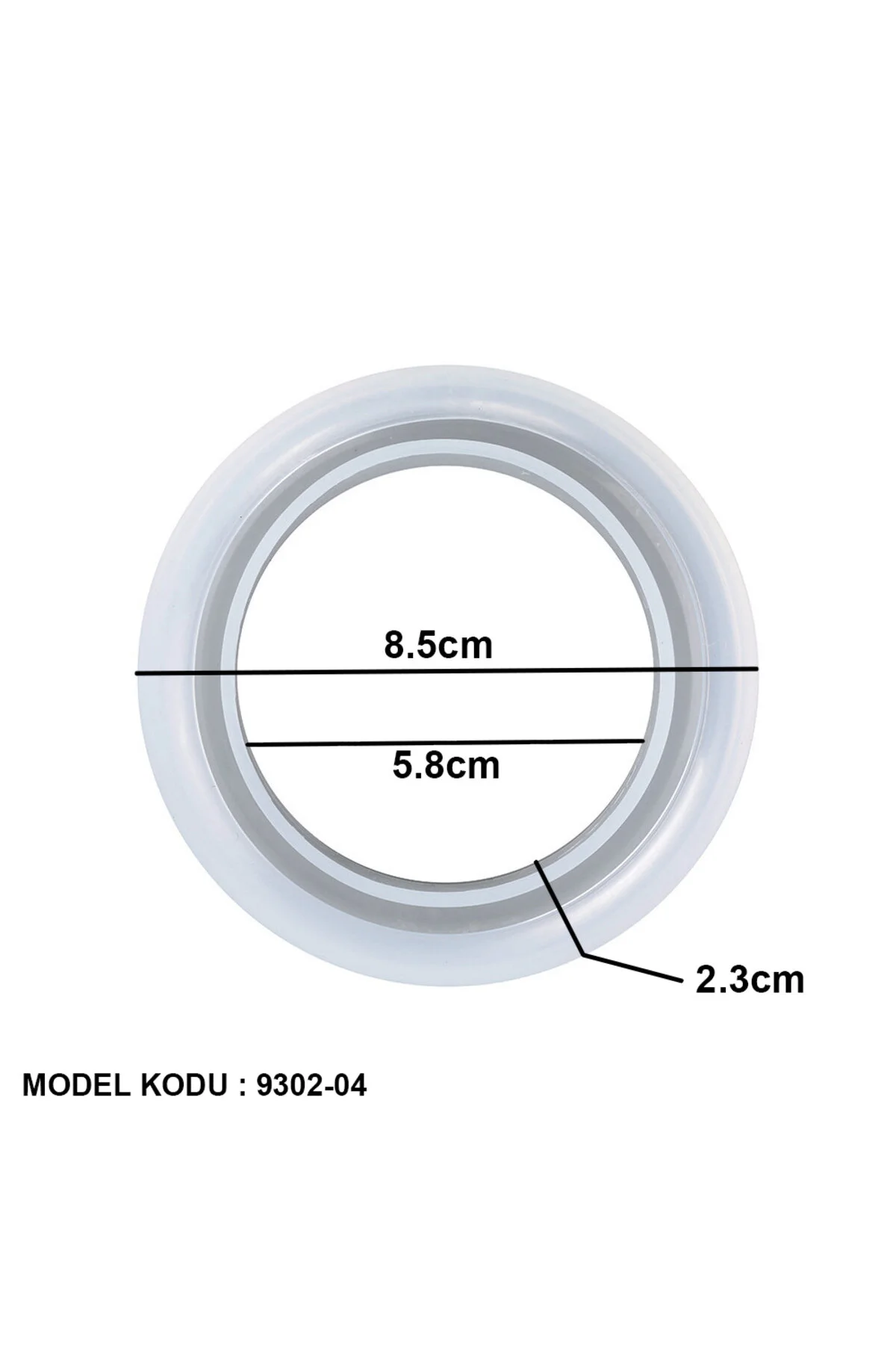 فیگور قالب دستبند اپوکسی سیلیکونی 8.5X2.3CM GT9302 04 از ترکیه Getshop Alışveriş Pazarı