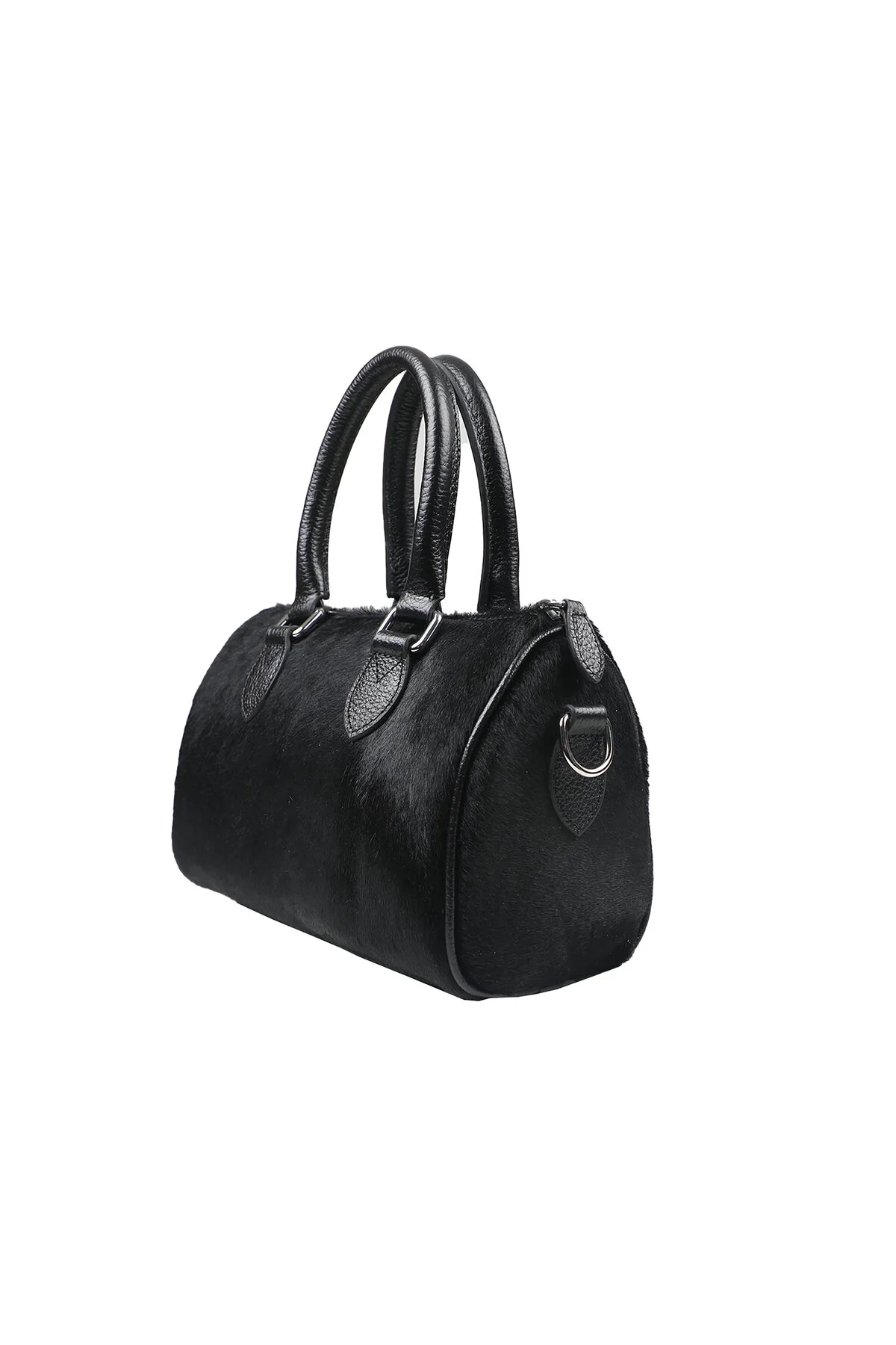 کیف دستی زنانه سیاه چرمی گوساله کلاس 25X15X11.5 سانتی متر Aclass