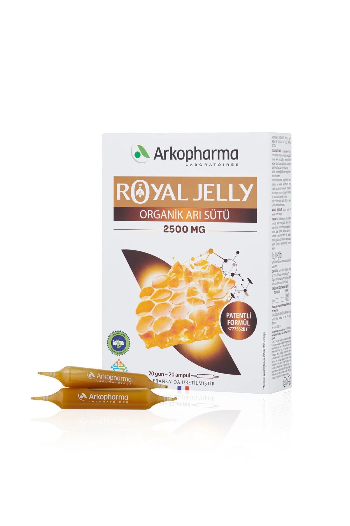 ویتامین شیر زنبور ارگانیک سلطنتی 2500 میلی گرم Arkopharma