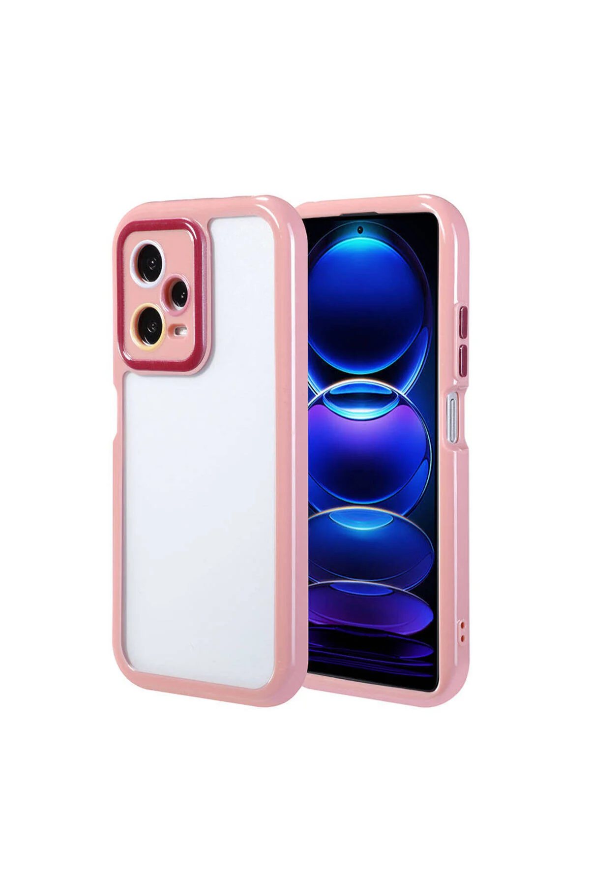 کاور و قاب 5G شیائومی REDMI NOTE 12 PRO با محافظ دوربین درپوش ویتامین لبه های رنگارنگ طراحی ECRUZ