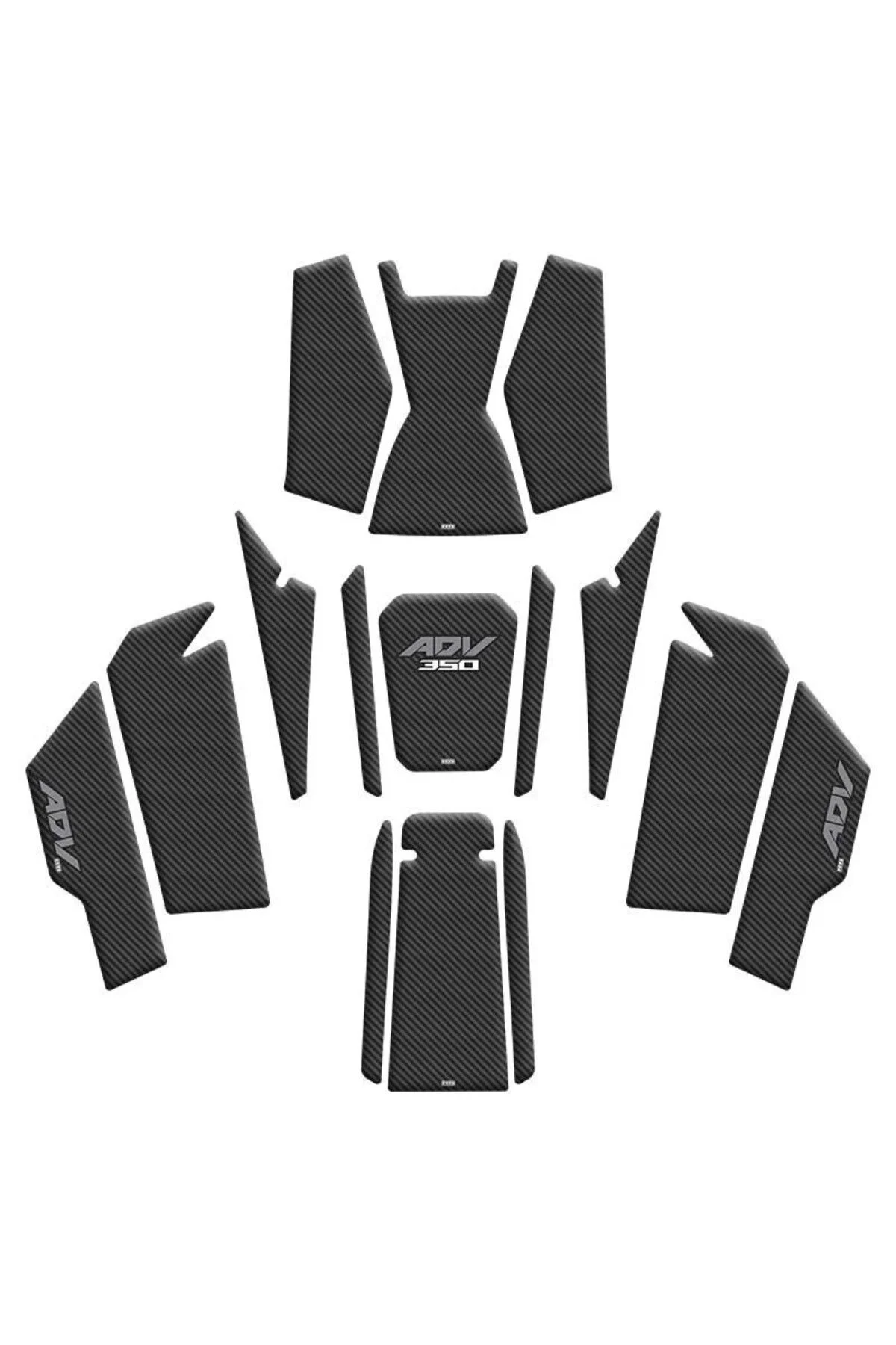 محصولات منعکس کننده موتورسیکلت HONDA ADV 350 TANK PAD SET 2023 2025 001 Motospartan