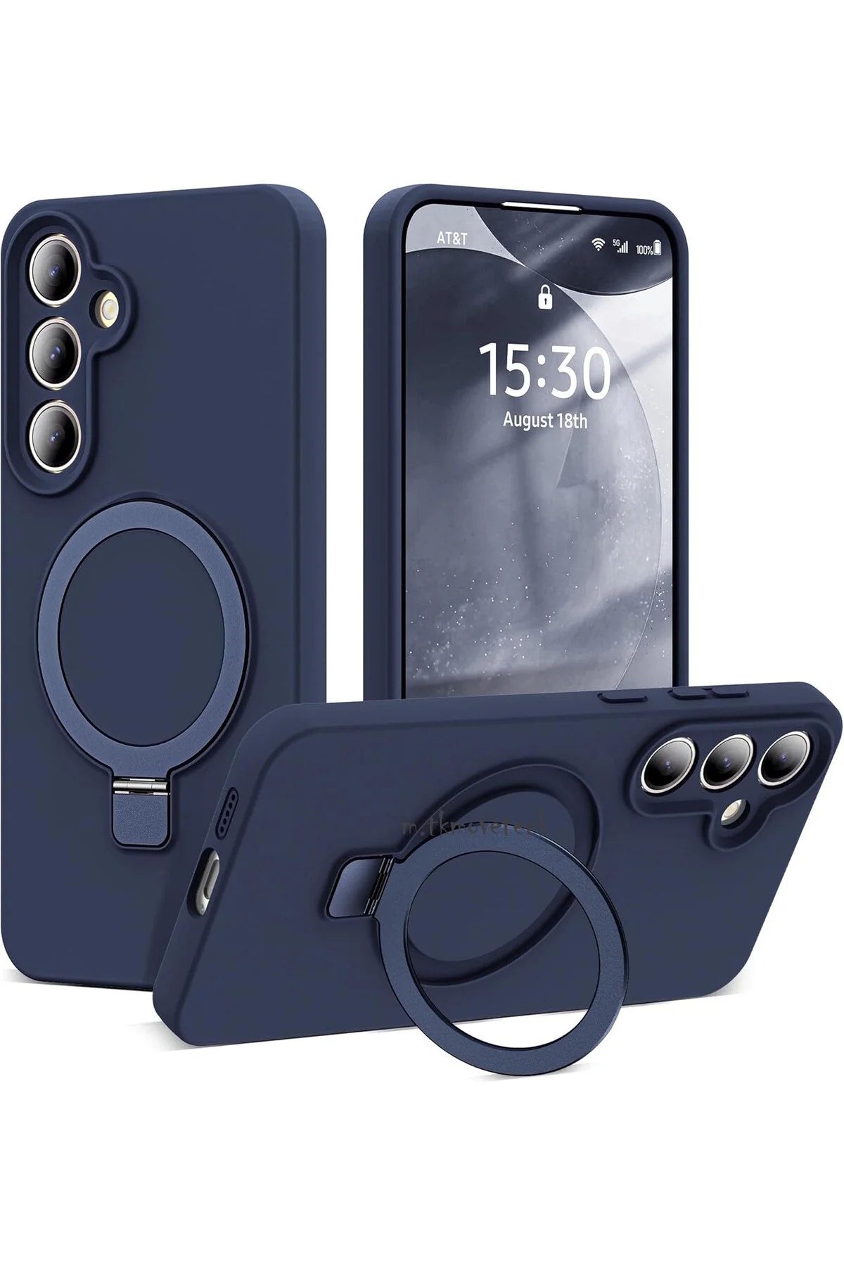 کاور و قاب حلقه MAGSAFE SAMSUNG GALAXY A15 با روکش سیلیکونی رنگ نرم مخملی مووتک m.tk moveteck