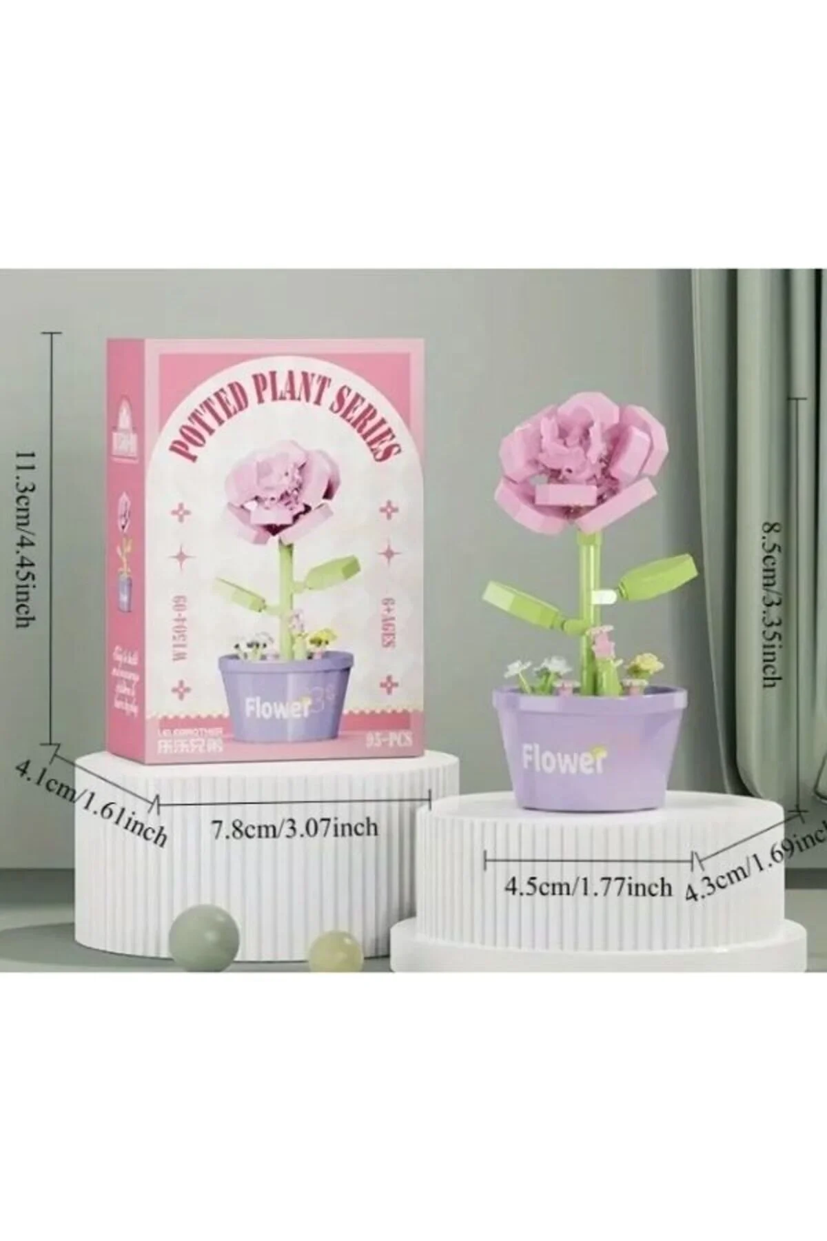 پازل سه بعدی آجر با تم گل رز LEG FLOWER sağlıkçı shopping trend aksesuar