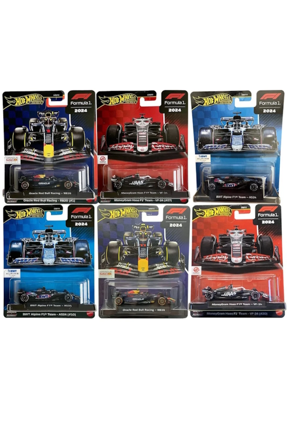 ماشین اسباب بازی PREMIUM FORMULA 1 2024 MIX FULL SET از ترکیه HOT WHEELS
