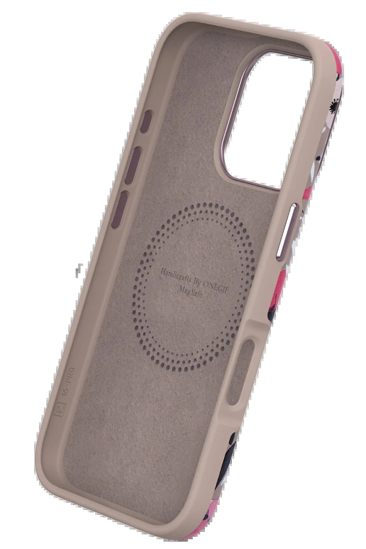 کاور و قاب جلد MAGSAFE IPHONE 14 PRO MAX FLOWER SERIES مشکی OEM