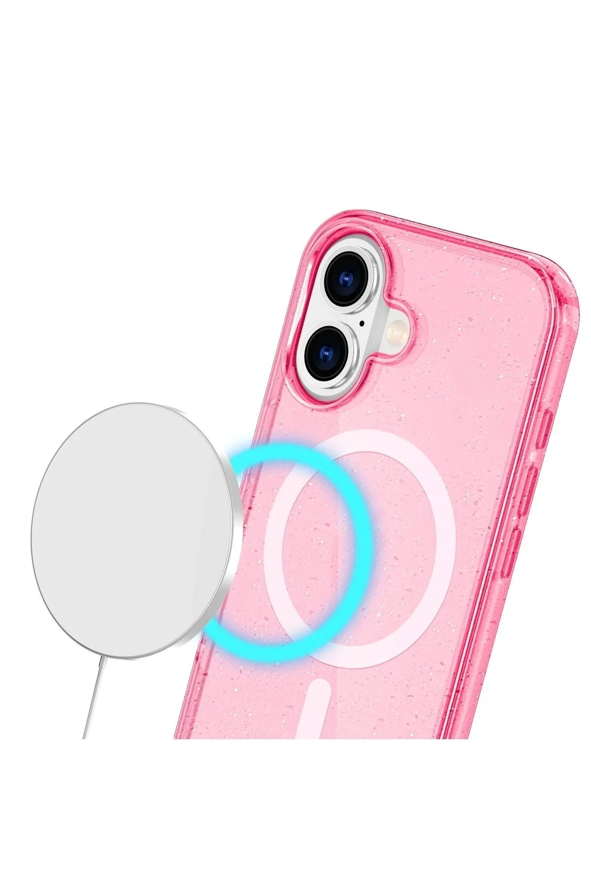 کاور و قاب محافظ IPHONE 16 PLUS STAR MAGSAFE PINK NAJMADDIN6160 Najmaddin