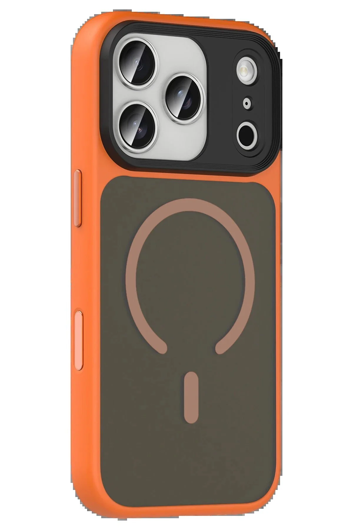 کاور و قاب APPLE IPHONE 17 PRO MAX MEGANE MAGSAFE COVER ORANGE Khayra