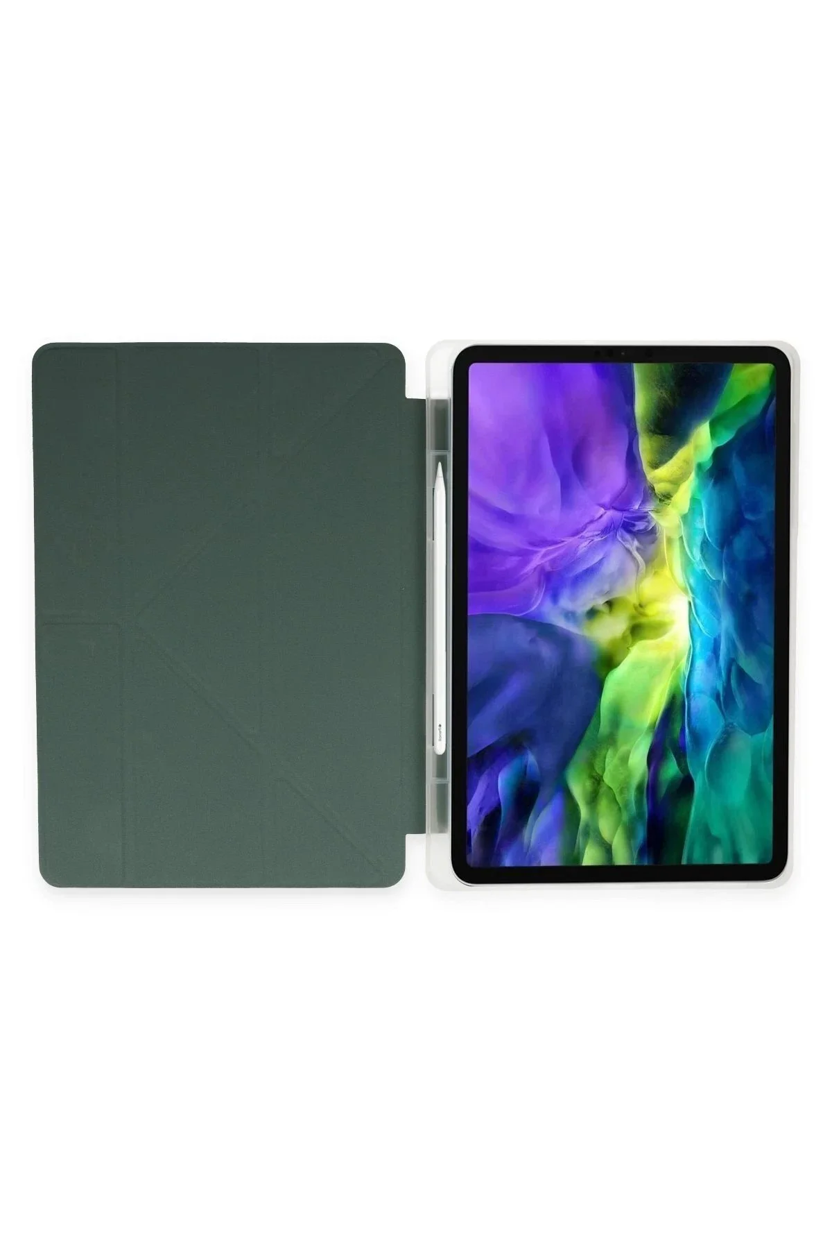 کاور تبلت کیف IPAD PRO 12.9 CASE MARS با جای قلم سبز تیره Marsilyan