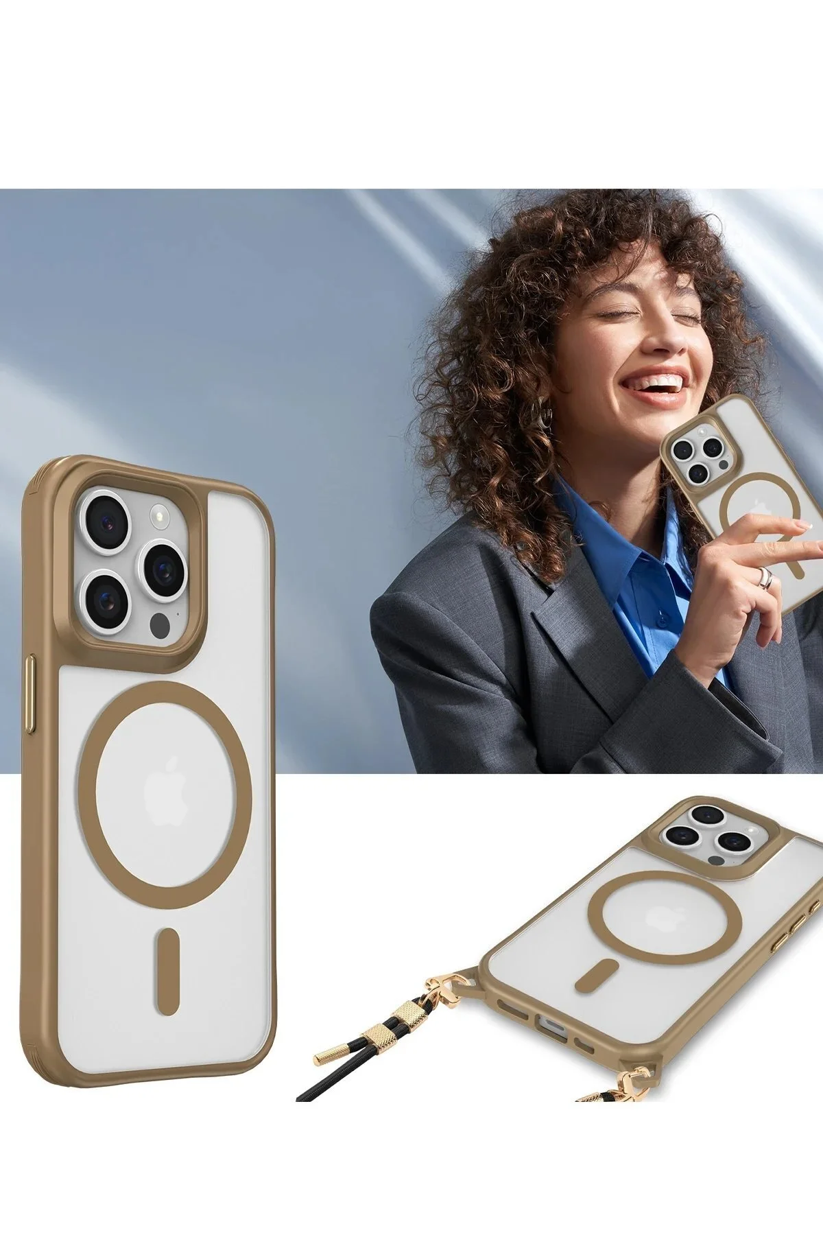 کاور و قاب سیلیکونی IPHONE 16 PRO CASE ENKA MAGSAFE DESERT TYGO5642 toyigoo