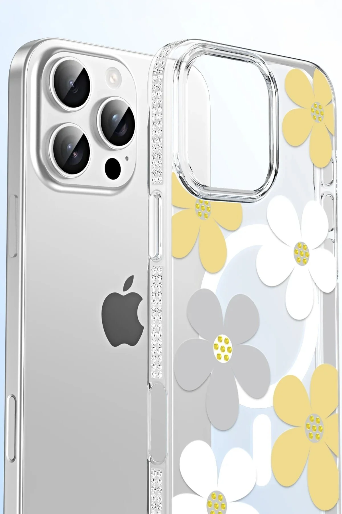 کاور و قاب APPLE IPHONE 15 PRO MAX FLORAL MAGSAFE COVER زرد Bodrum Ekipman