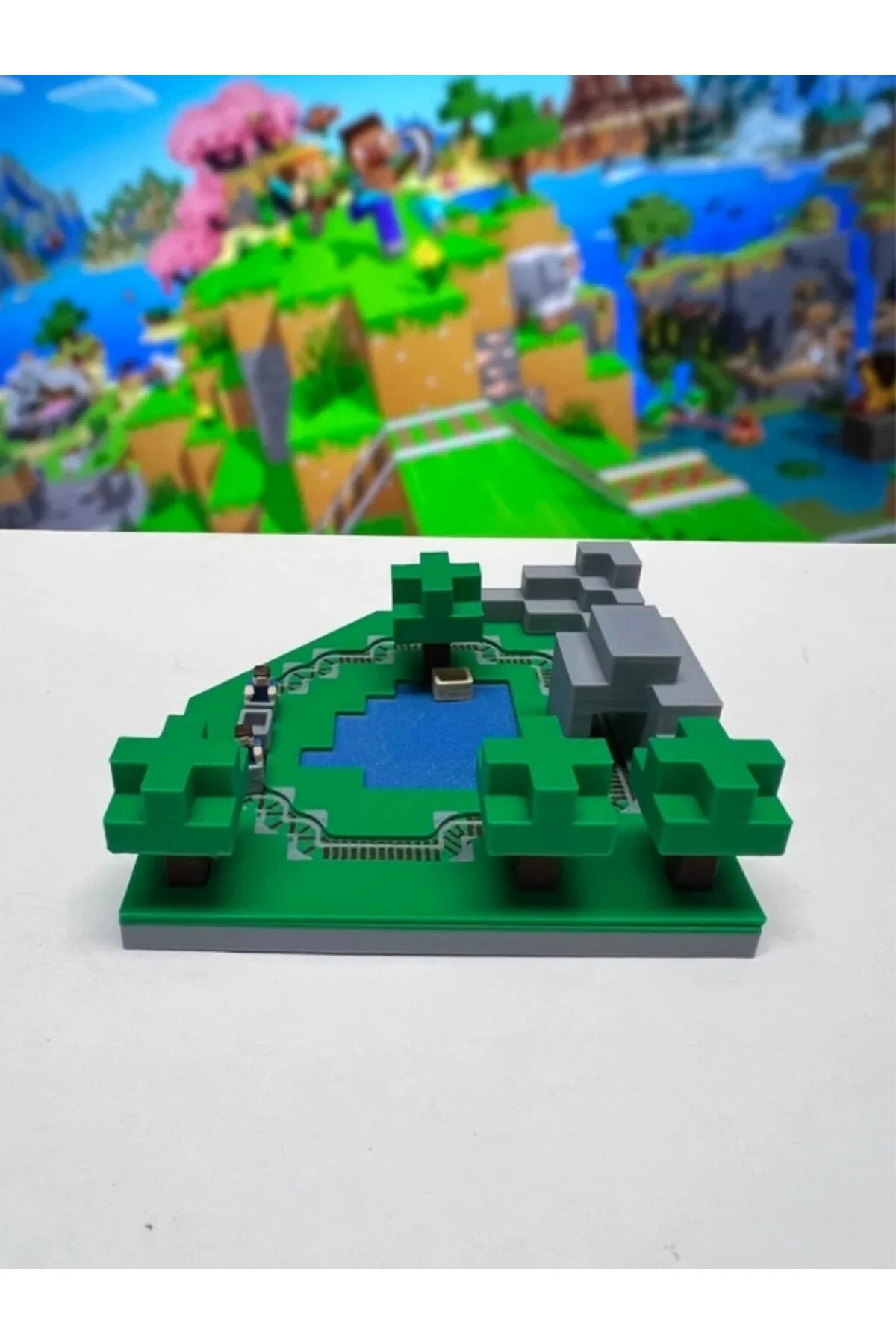 اشیاء دکوراتیو و مجسمه DIORAMA با موضوع MINECRAFT اورجینال FLEXIS WE MAKE IT POSSIBLE FOR YOU