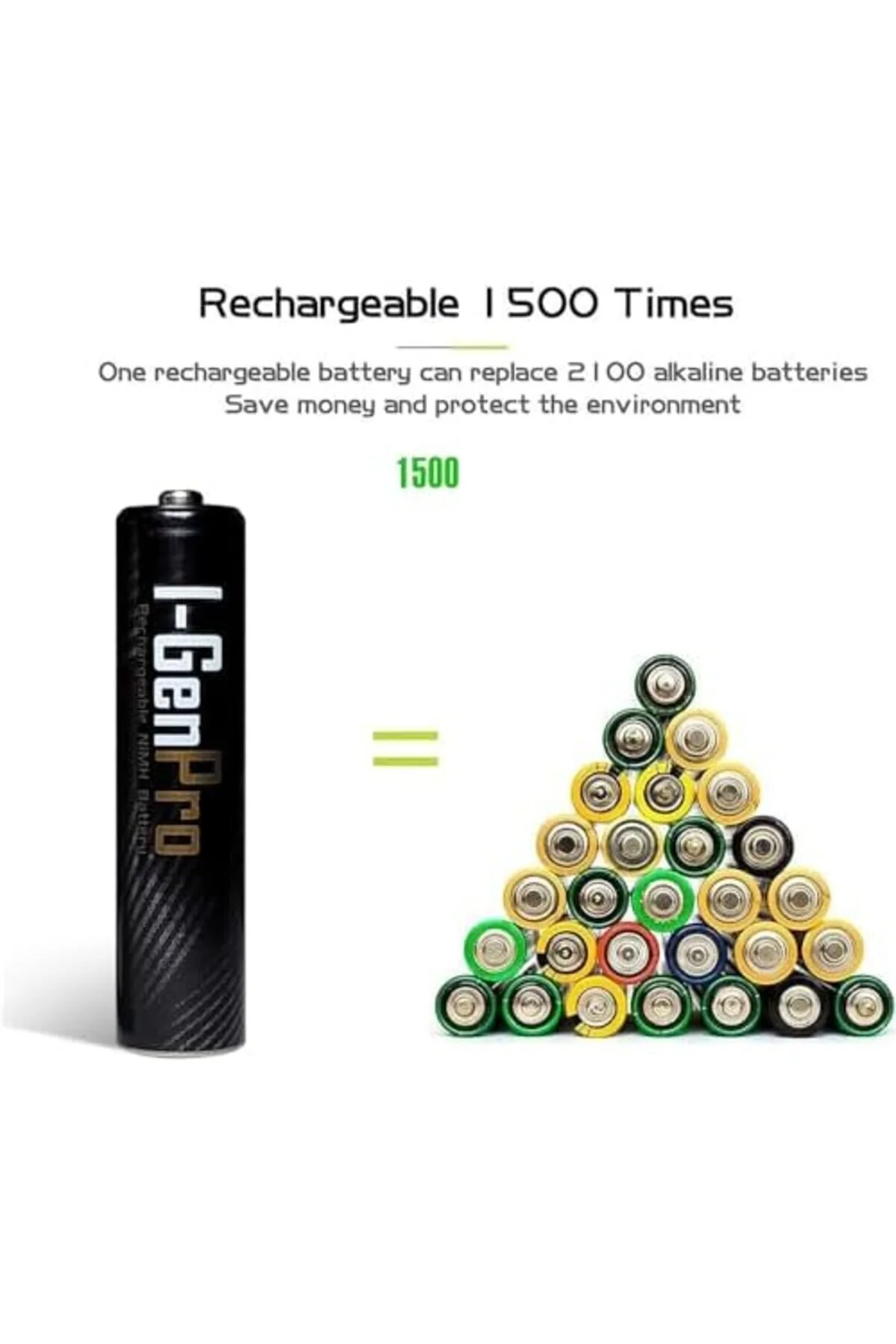 مسواک شارژی PRO P101 2 AA 2950 MAH باتری قابل شارژ 1.2 ولت NI MH 1155328 اورجینال STOREMAX