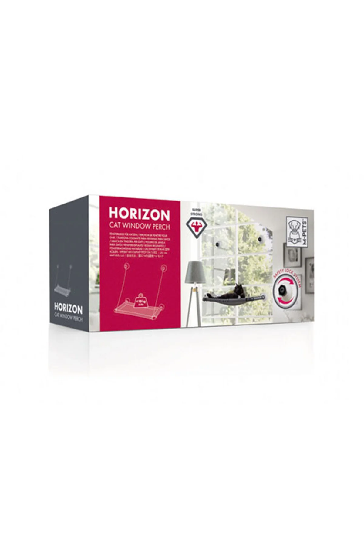 تخت گربه و سگ M PETS HORIZON به شیشه 40 5X73X63 5 سانتی متر چسبیده است Trixie