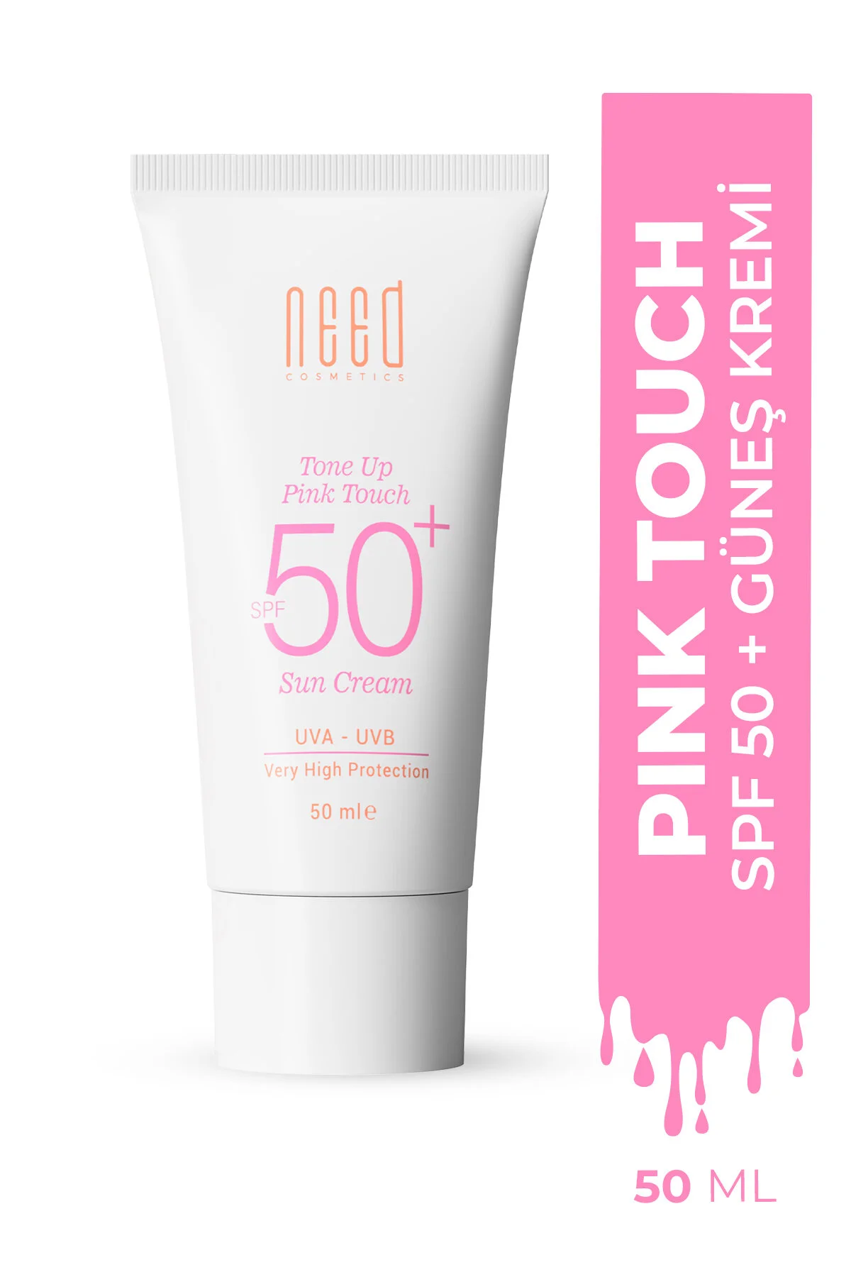 کرم ضد آفتاب صورت هیدرا پینک با SPF 50 و حجم 50 میلی لیتر NEED COSMETİCS