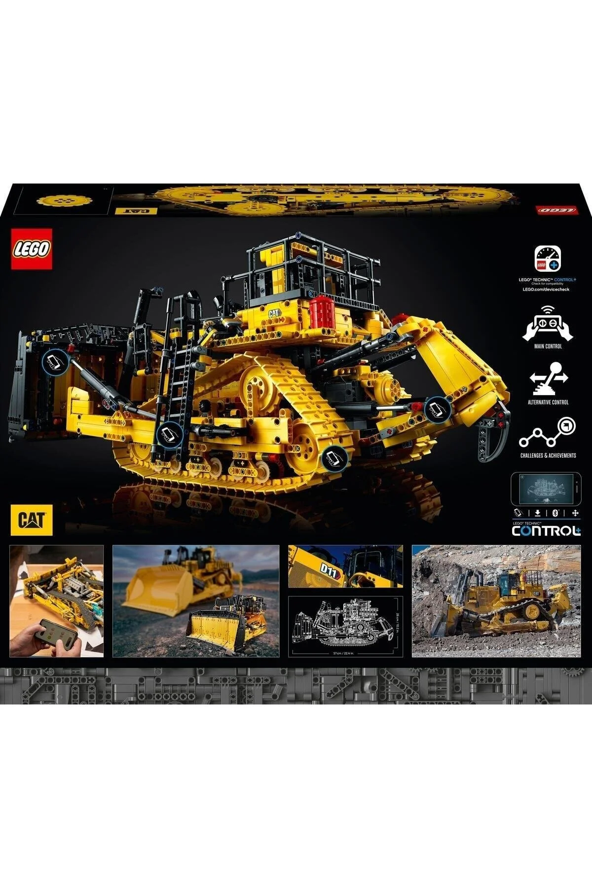 لگو و اسباب بازی های ساخت محور ست ساختمانی TECHNIC CAT D11T BULDOZER 42131 مدل وفاداری یک ماشین 3854 قطعه از ترکیه LEGO