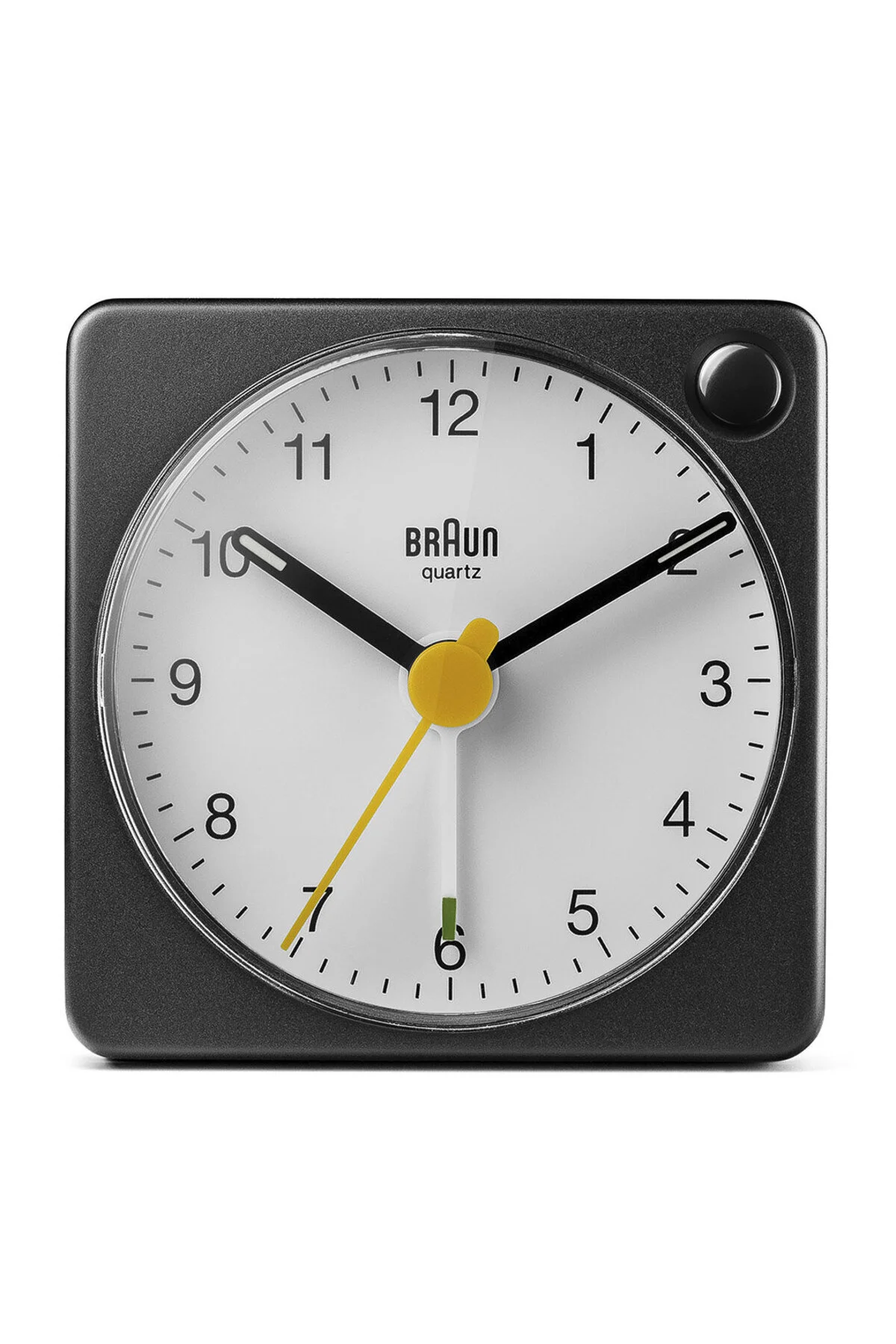 ساعت رومیزی میز زنگ هشدار آنالوگ کلاسیک سیاه و سفید BC02XBW براون Braun