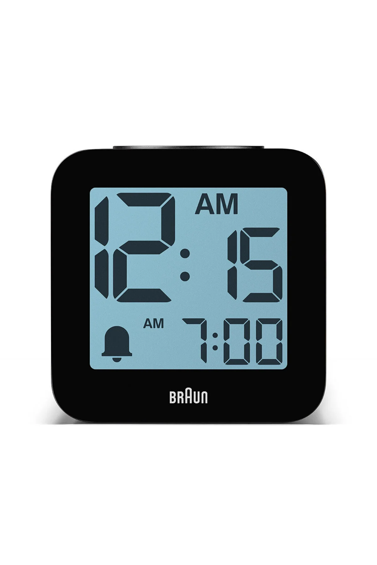 ساعت رومیزی BC25BP زمان سیاه صحبت کردن میز هشدار دیجیتال براون Braun