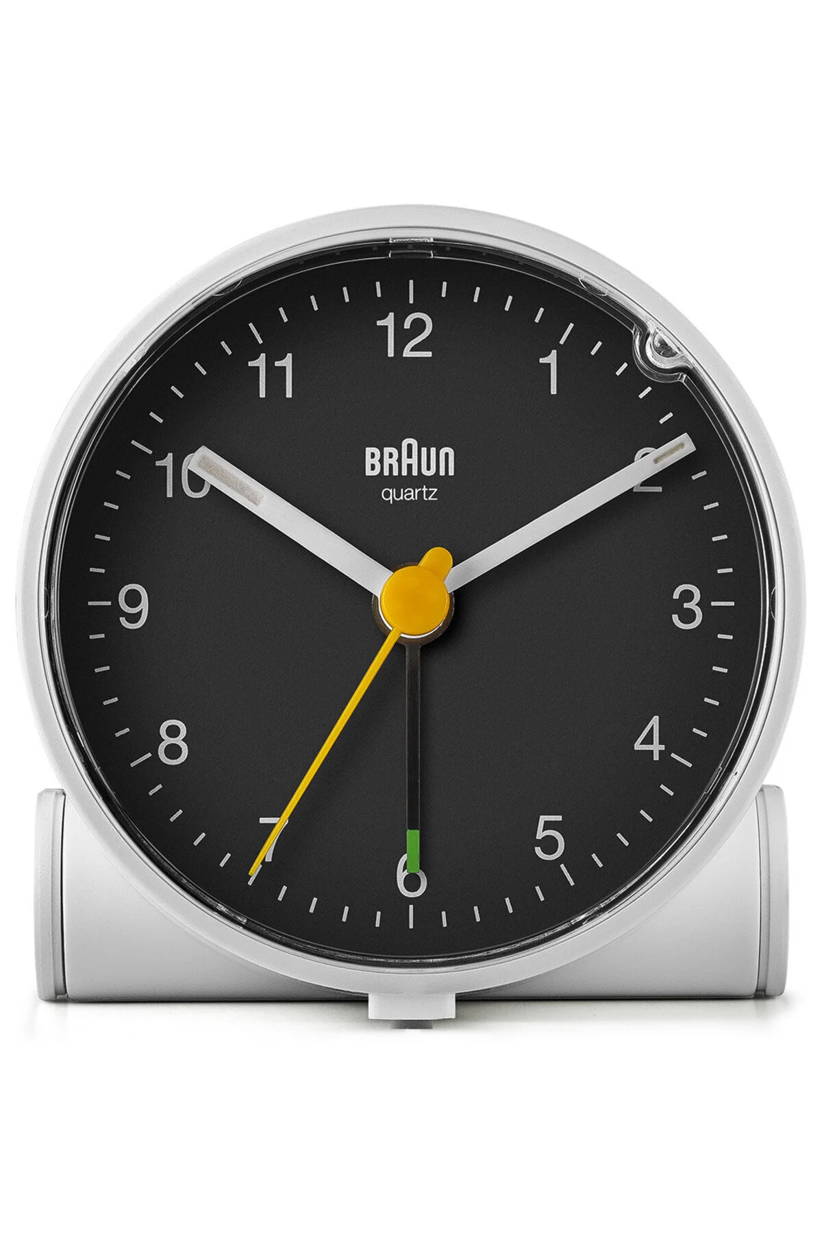 ساعت رومیزی میز زنگ هشدار آنالوگ کلاسیک سفید BC01WB سیاه و براون Braun