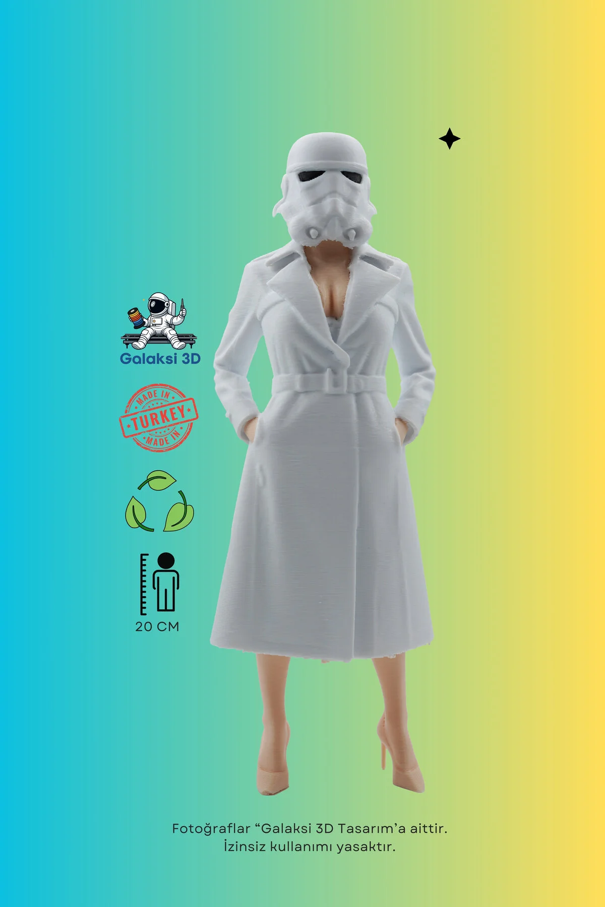 فیگور PATRONICE STORMTROOPER اندازه ۲۰ سانتی متر اصل Galaksi 3D