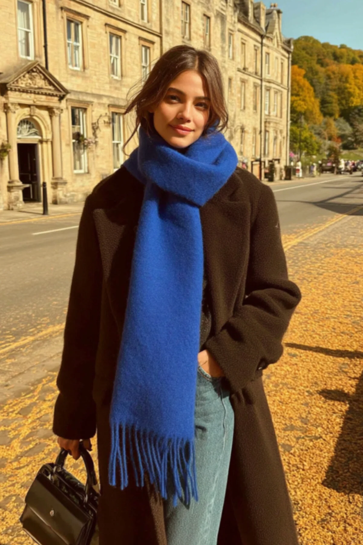 شال روسری گشاد بافت نرم زنانه LAGRANZE