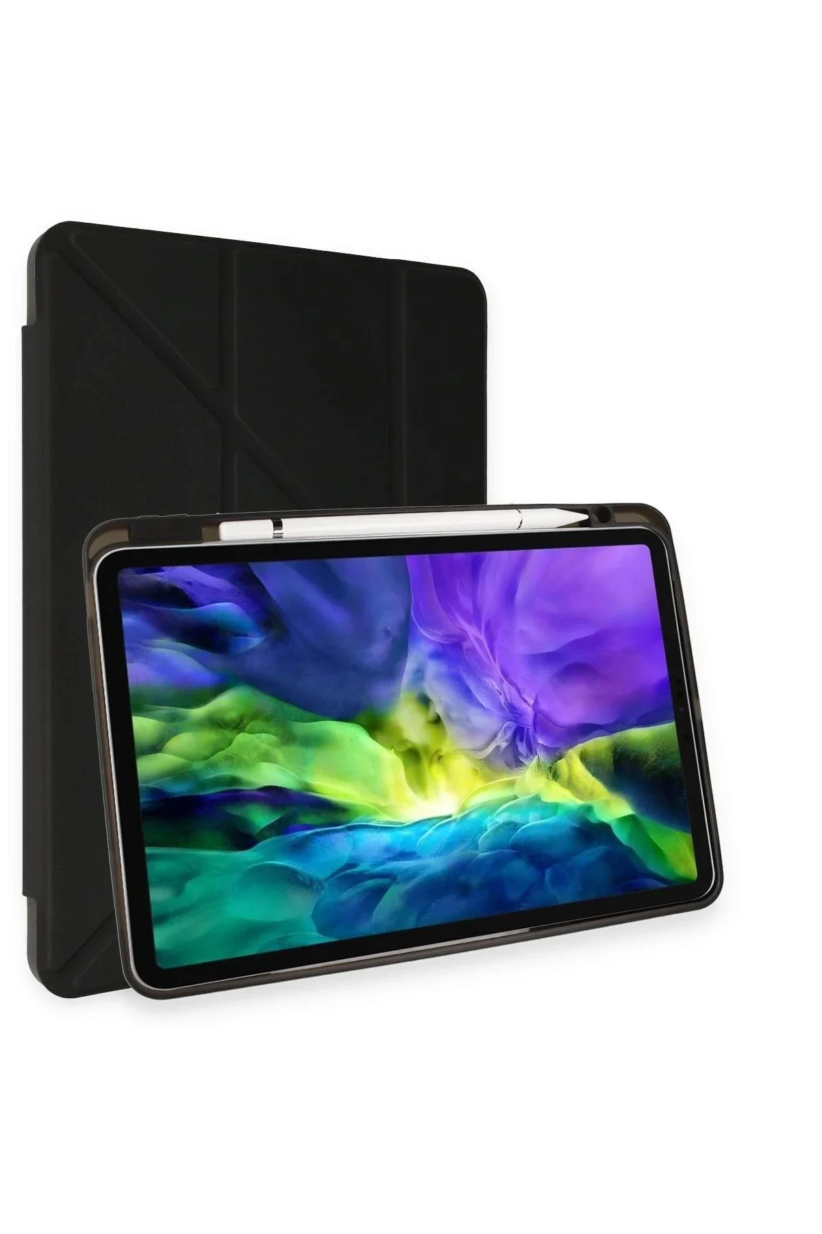 کاور تبلت IPAD PRO 11 قاب هوگو با جای قلم مشکی Genel Markalar