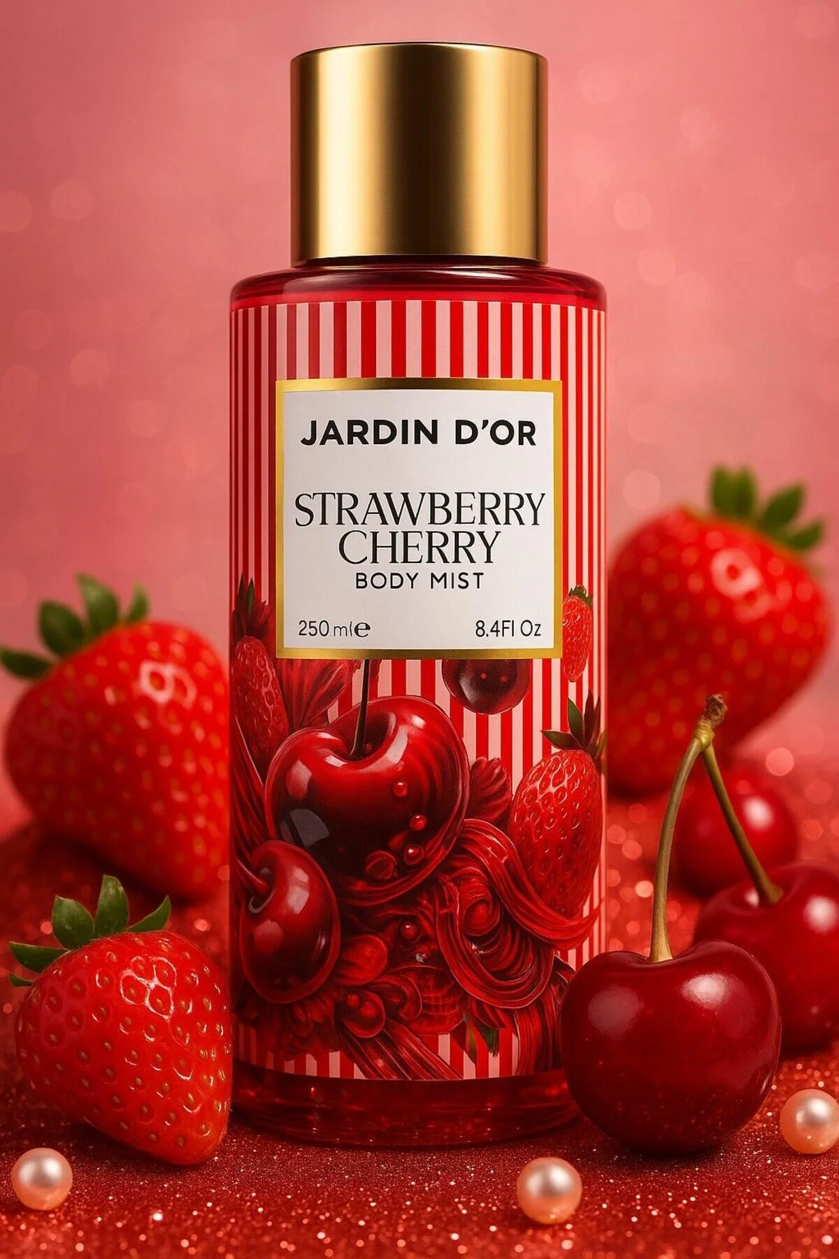 اسپری بدن با رایحه توت فرنگی و گیلاس 250 میلی لیتر JARDIN D'OR