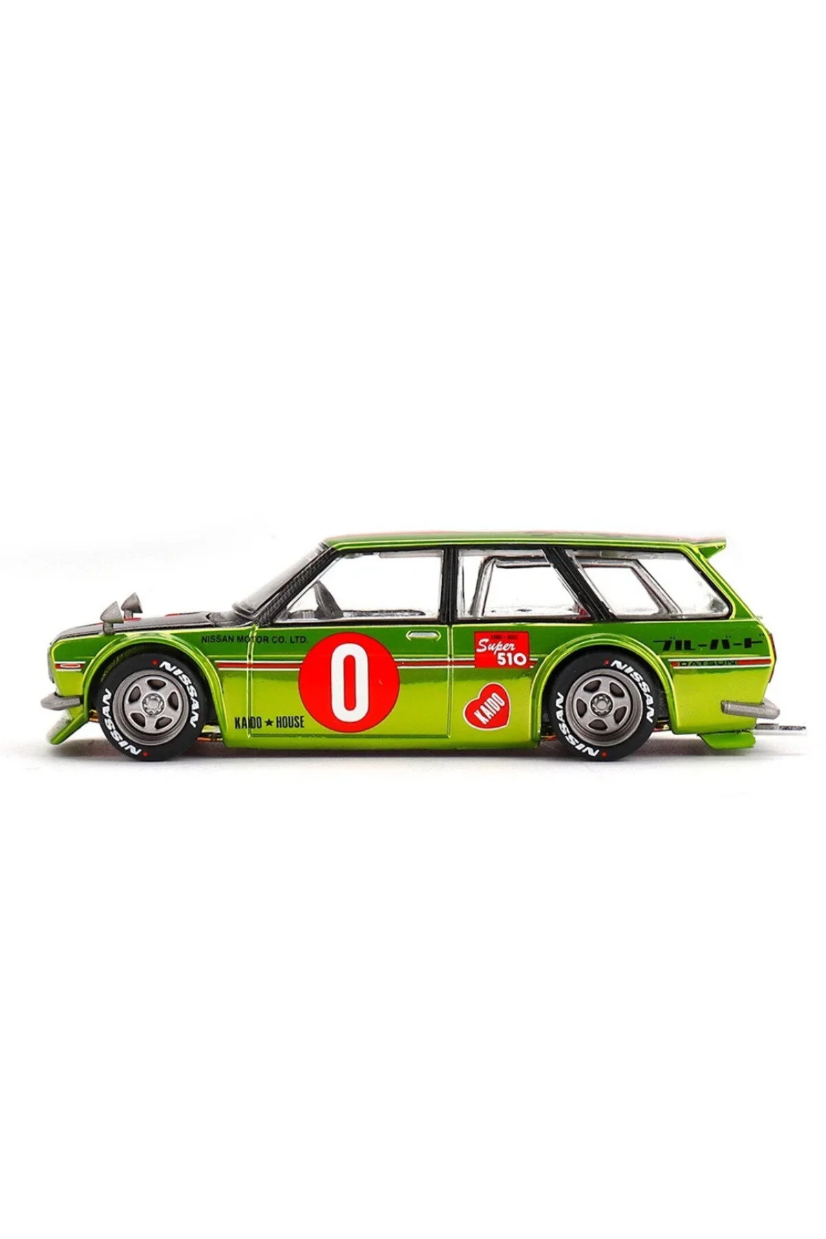 مدل خودرو DATSUN KAIDO 510 WAGON 1 64 CHROME YELLOW KHMG 164 اورجینال Kaido House