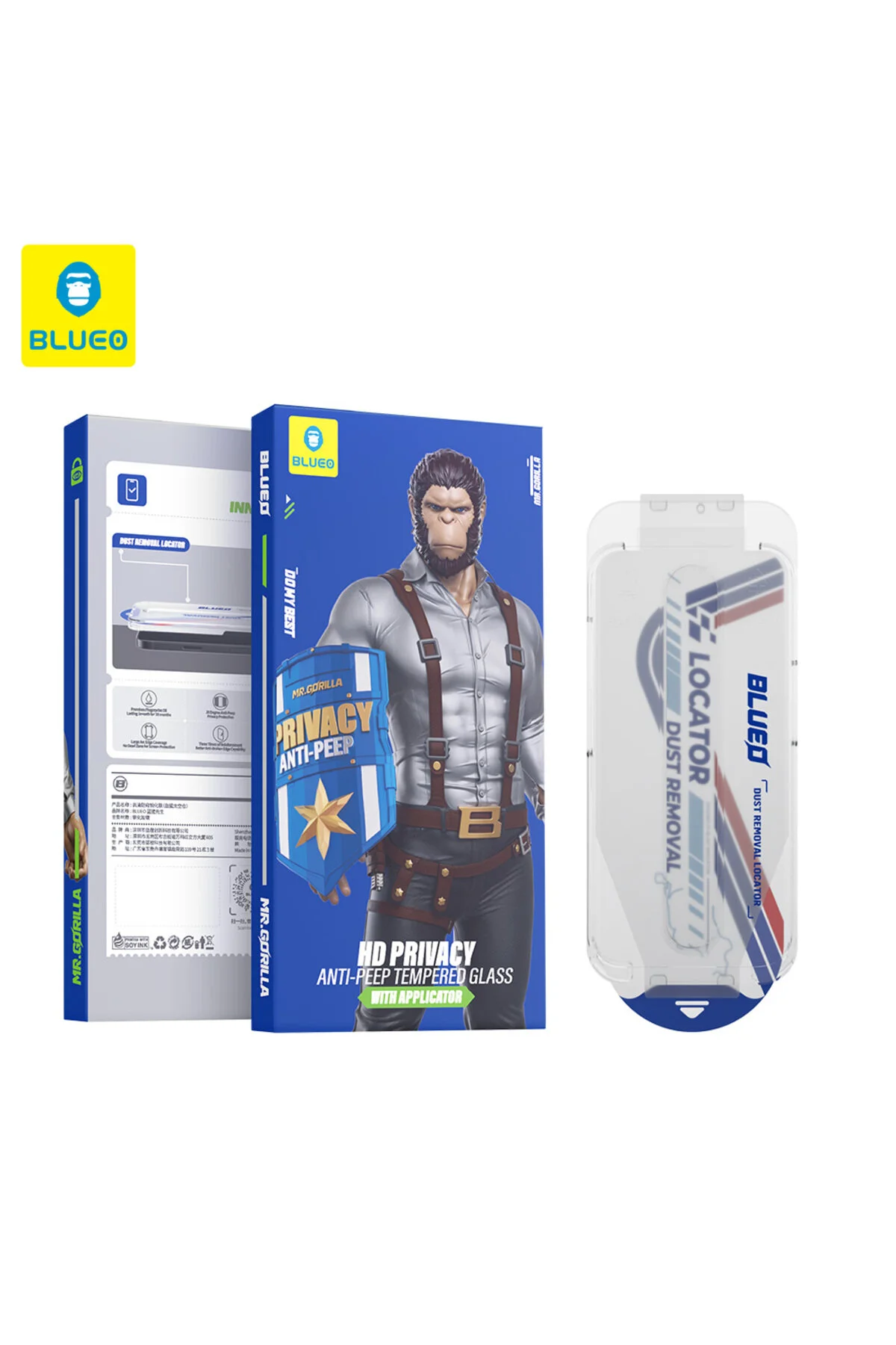 محافظ صفحه نمایش آیفون حریم خصوصی ضد پیپ 17 PRO MAX سازگار با شبح چشمگیر تصویر خسته BLUEO
