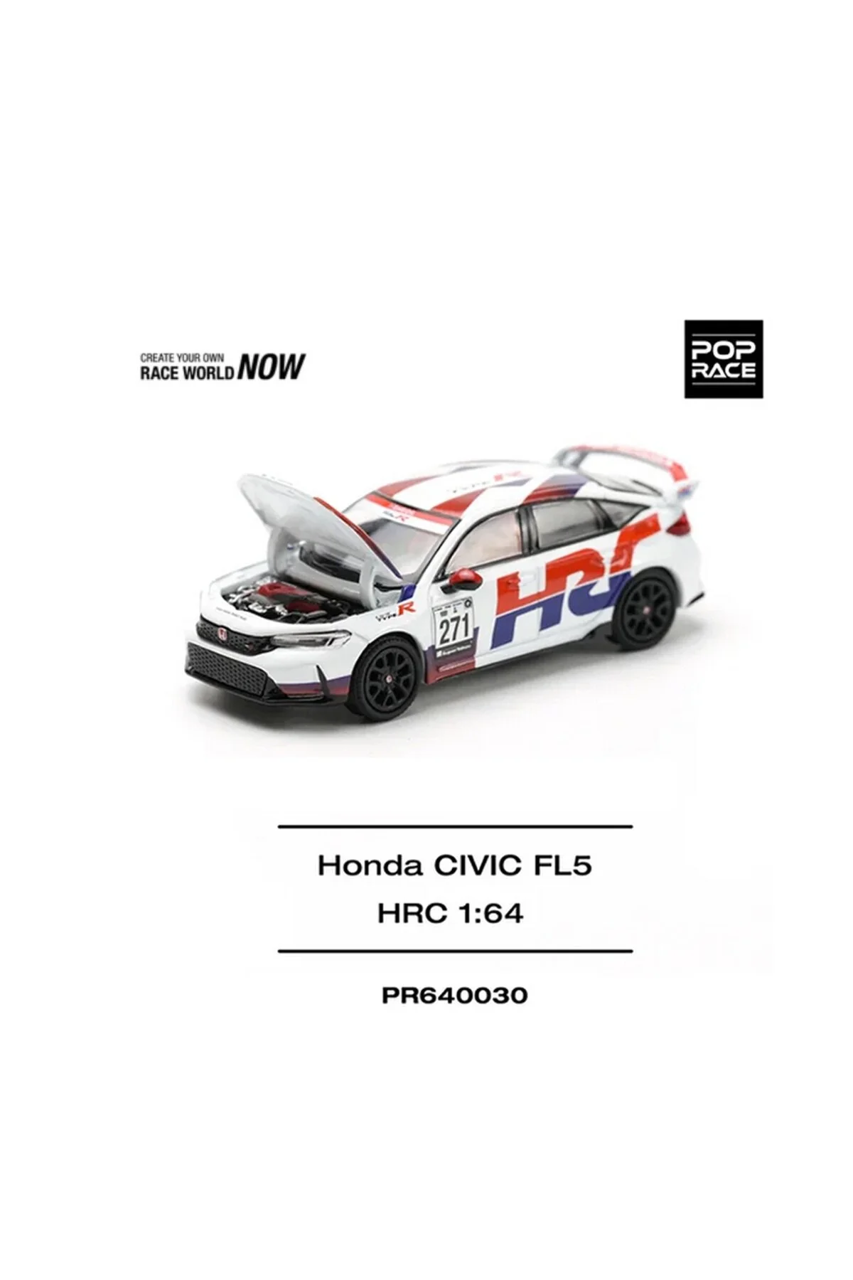 ماشین اسباب بازی POP RACE 1 64 HONDA CIVIC TYPE R FL5 HRC PR64 030 از ترکیه HOT WHEELS