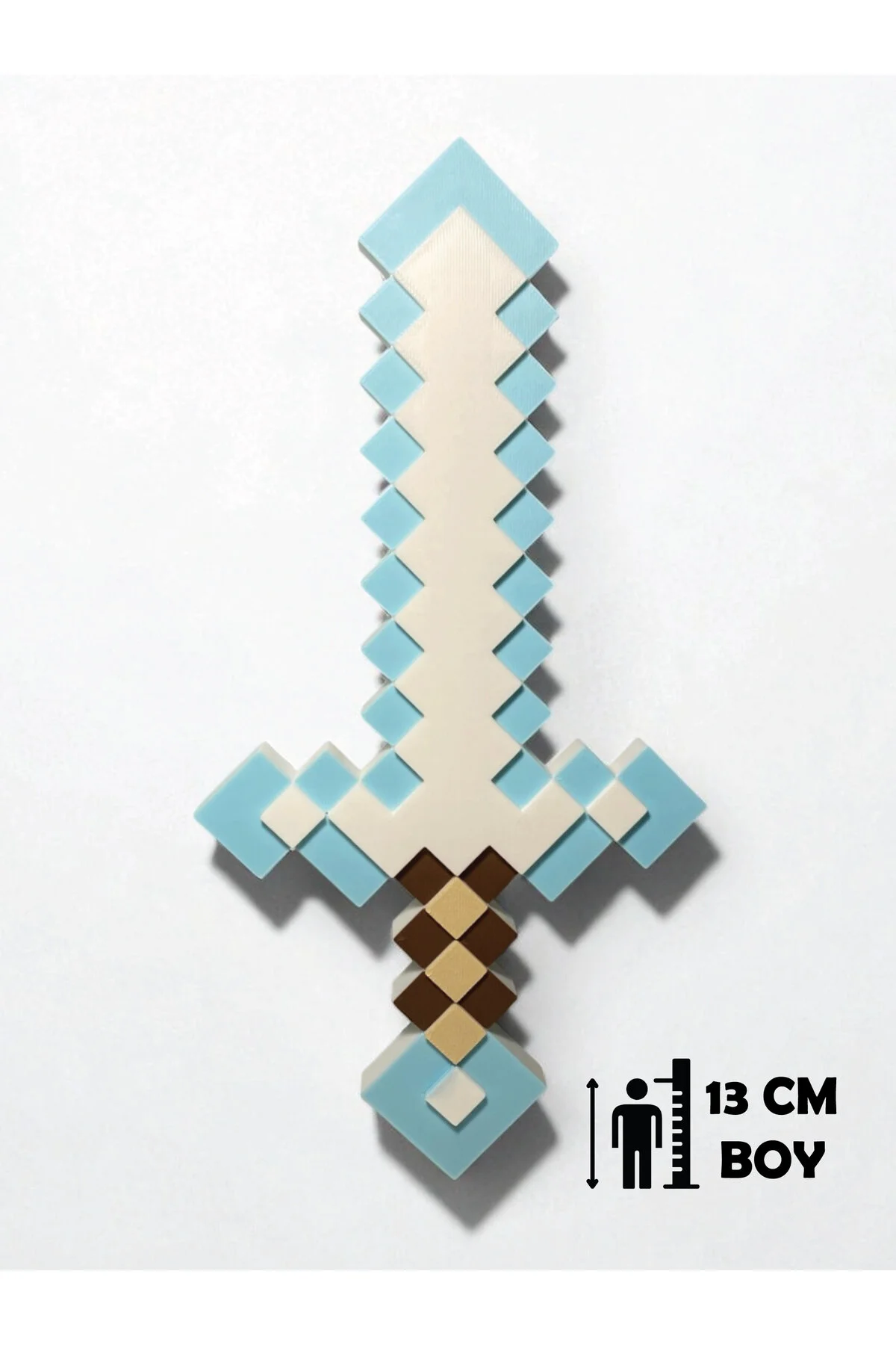 اسباب بازی های فیگور دیگر BLOCK ADVENTURE DIAMOND SWORD MINECRAFT 13CM GiginGo