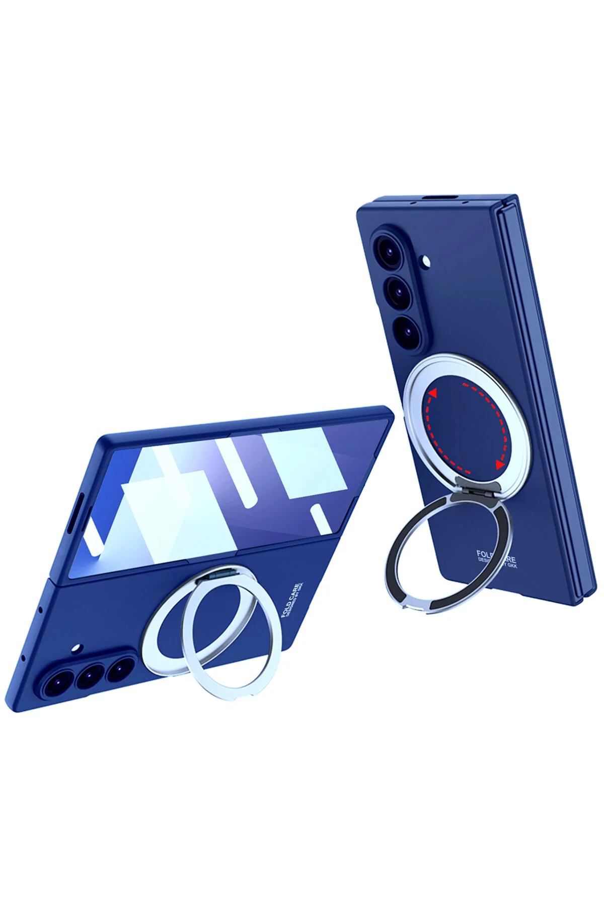 کاور و قاب سازگار برای GALAXY Z FOLD 7 پوشش محافظ دوربین با قابلیت شارژ M SAFE حلقه KIPTA Ehlttiba