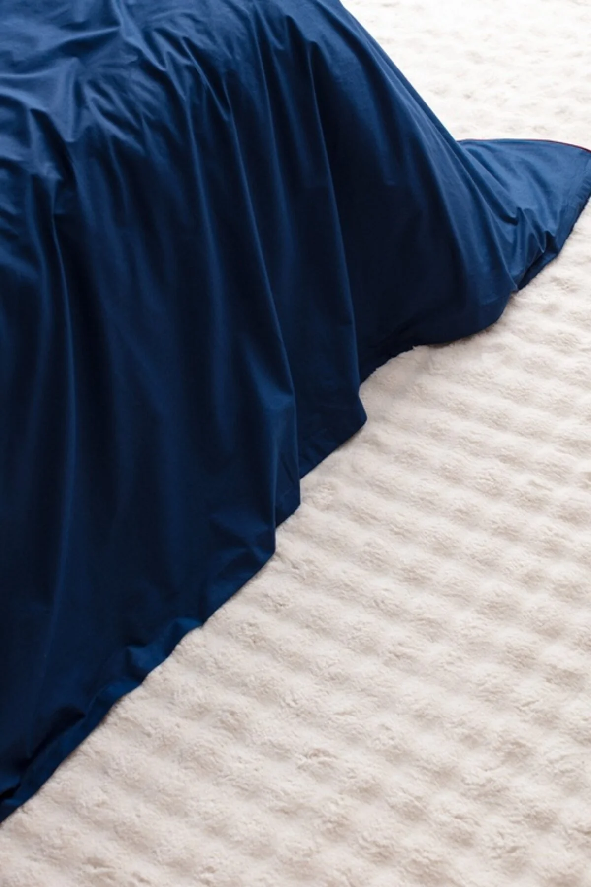 کاور لحاف دو نفره فصل جدید ALLURE DOUBLE 100 ٪ COVET COVER NAVY BLUE Madame Coco