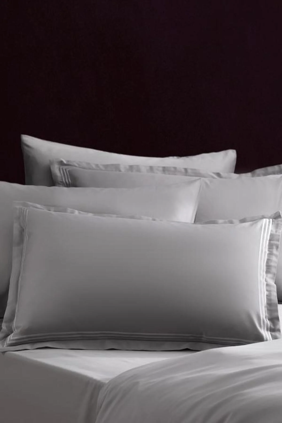 کاور لحاف دو نفره فصل جدید CLARETTE KING YOU BAMBOO SATIN DUVET COVER مجموعه خاکستری Madame Coco