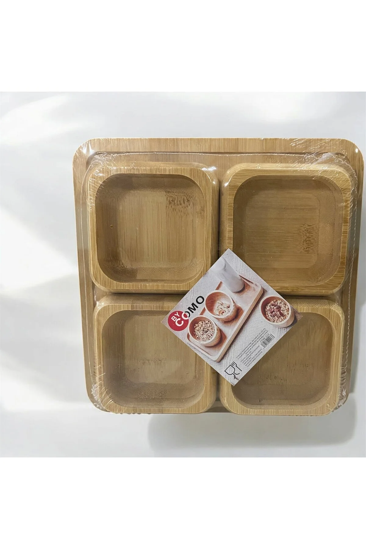 ظرف صبحانه مجموعه 4 BAMBOO SQUARE LİLA HOME
