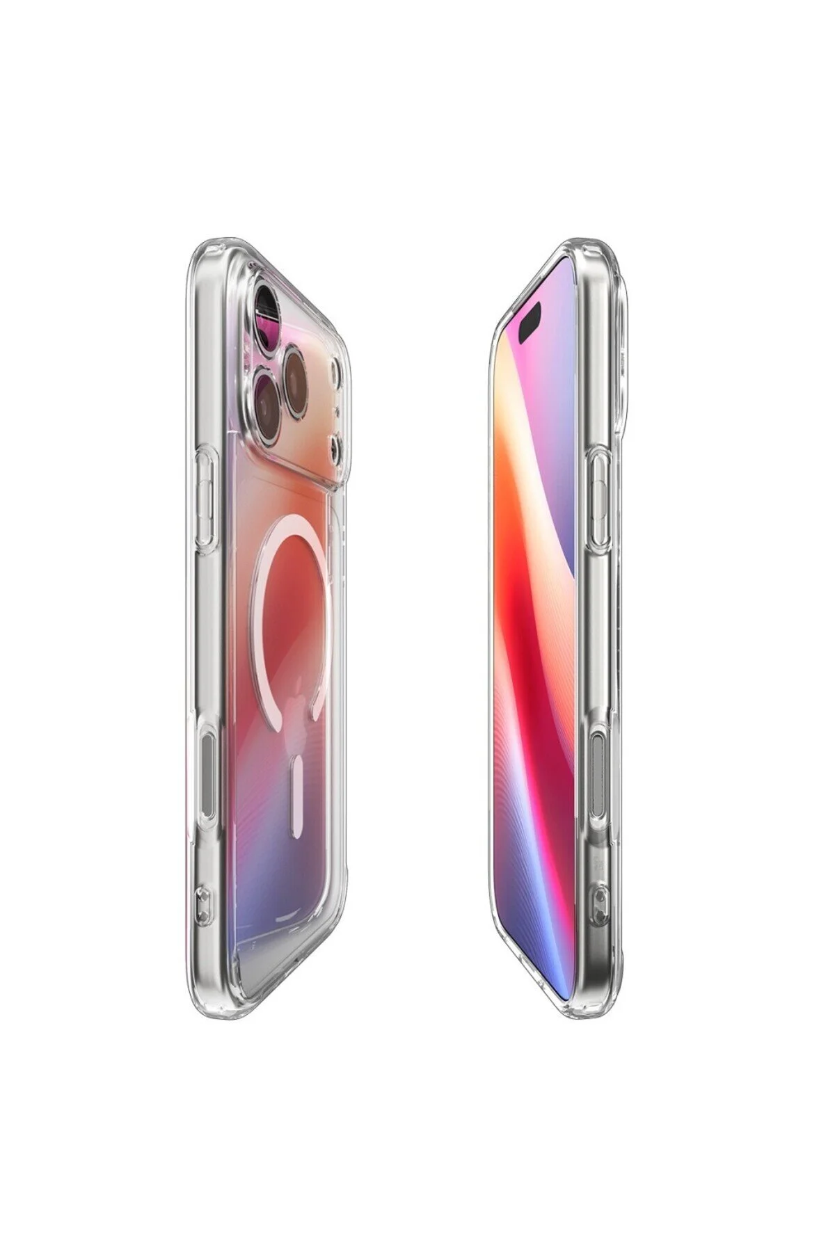 کاور و قاب IPHONE 17 PRO MAX نازک MAGSAFE CASE ULTRA HYBRID MAGFIT CLEAR سفید COVER شفاف Spigen