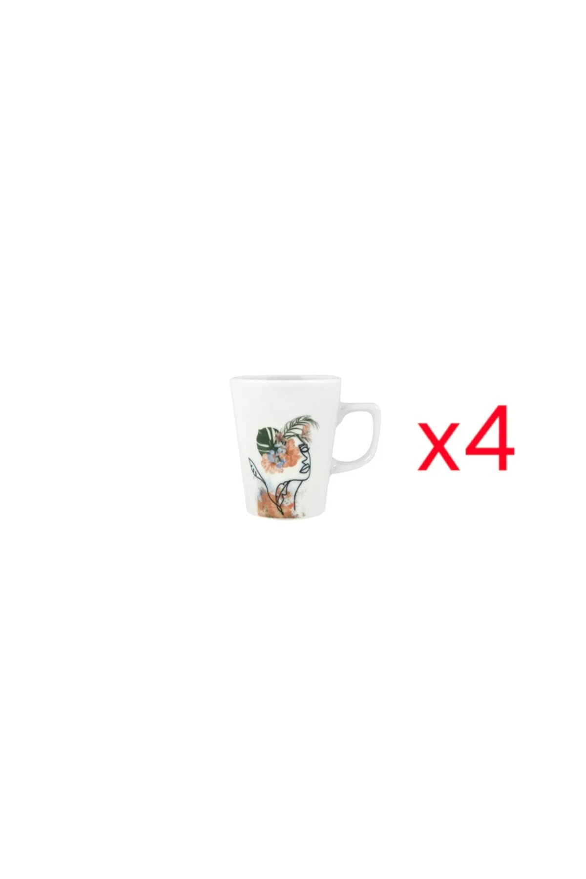 لیوان KEDV 4 PIECT CUP 320CC Porland