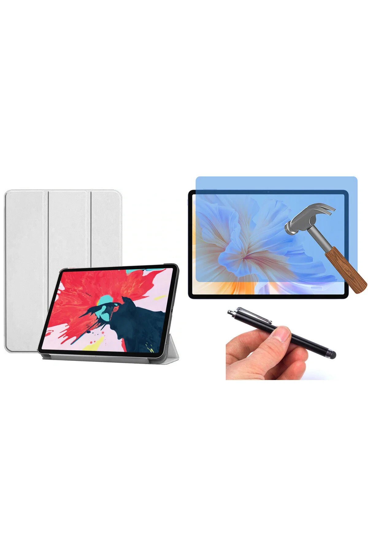 کاور تبلت قاب محافظ APPLE IPAD AIR 11 M3 360 PROTECTION 3IN1 STAND COVER پوشش سخت کامل Kupa