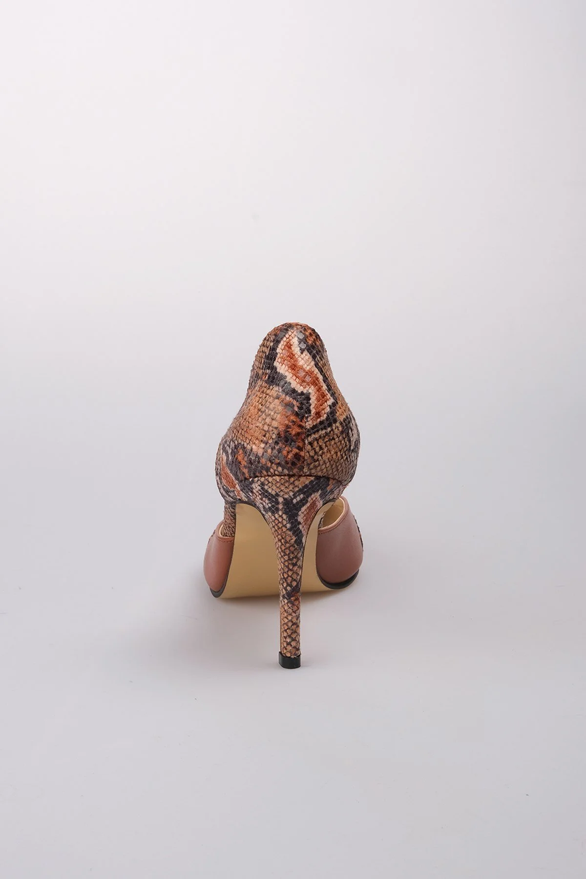 استیلتو چند رنگ زنانه Bryien Taba Color Snake الگوی ترکیبی کفش پاشنه بلند Mio Gusto
