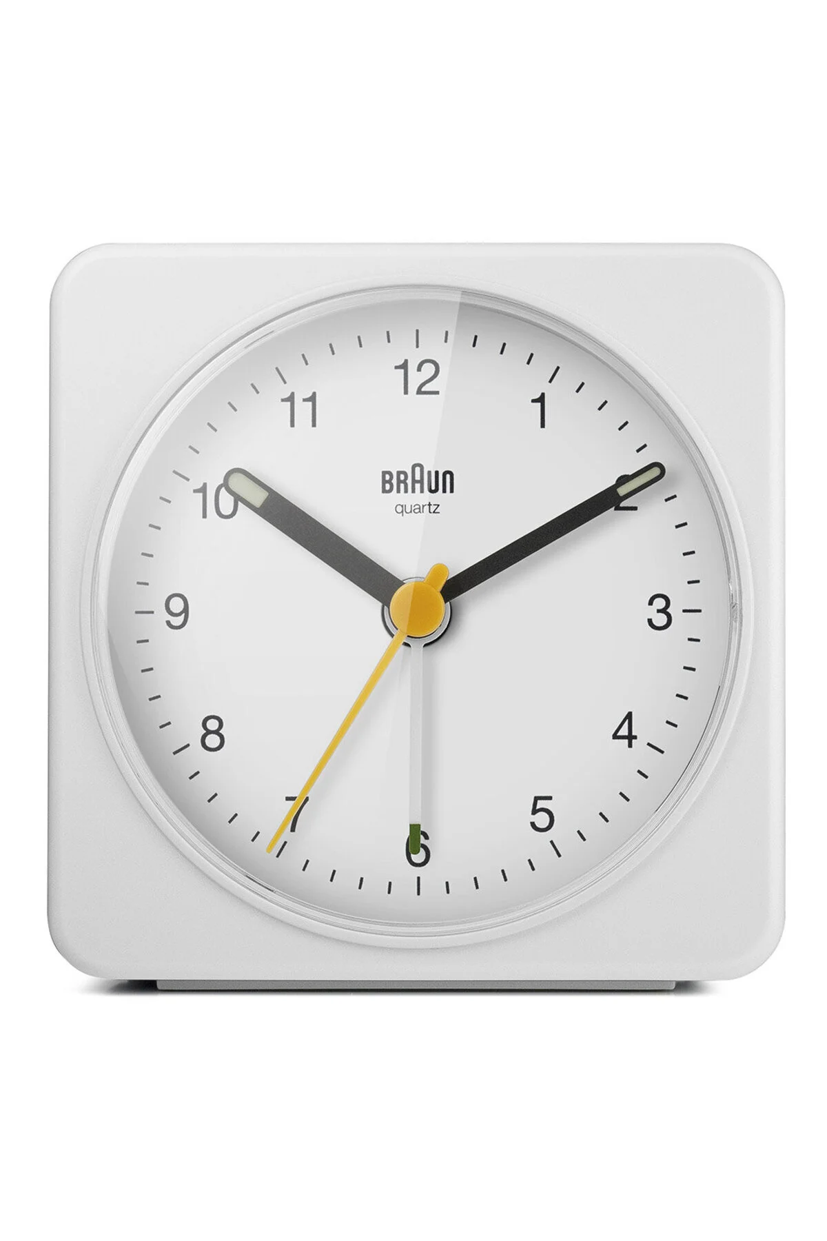 ساعت رومیزی میز زنگ هشدار آنالوگ کلاسیک سفید BC03W براون Braun