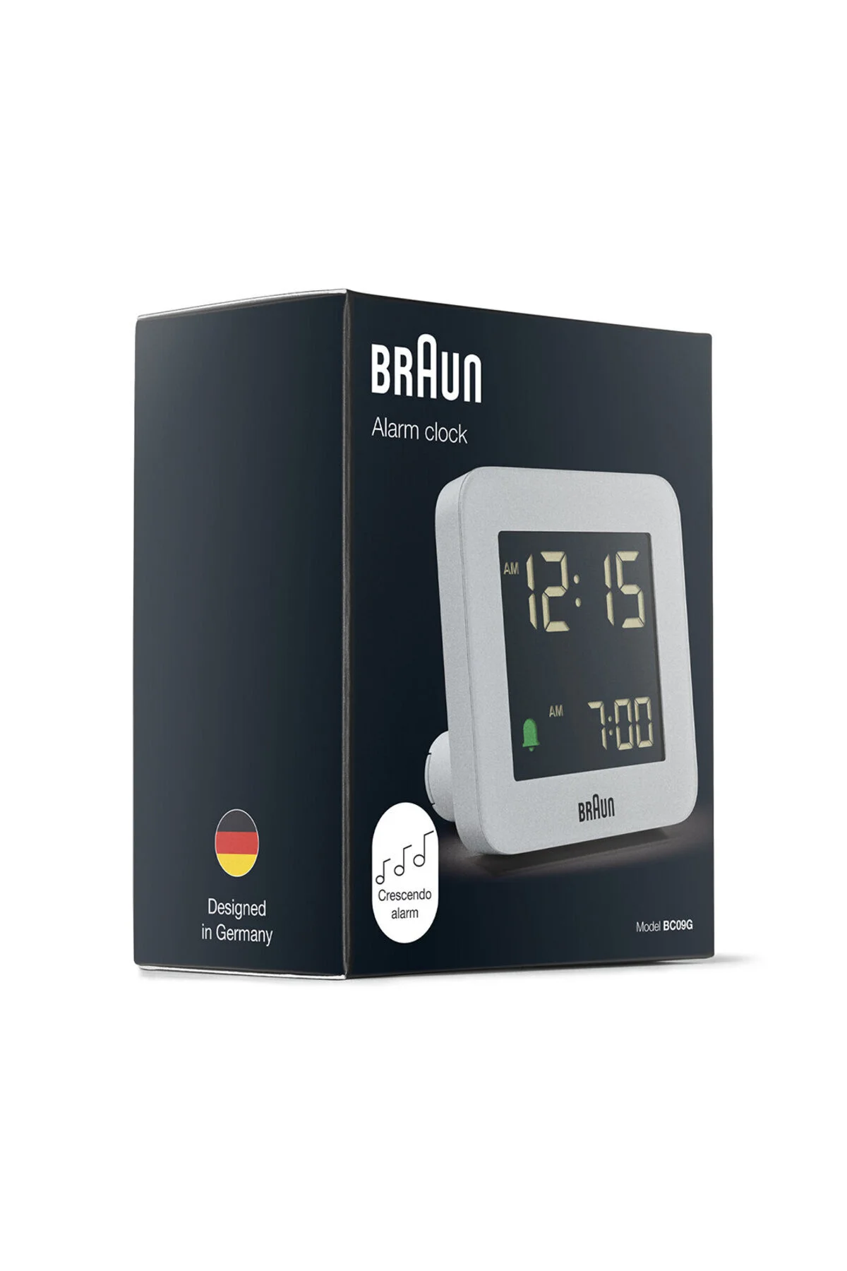 ساعت رومیزی میز هشدار دیجیتال BC09G خاکستری براون Braun