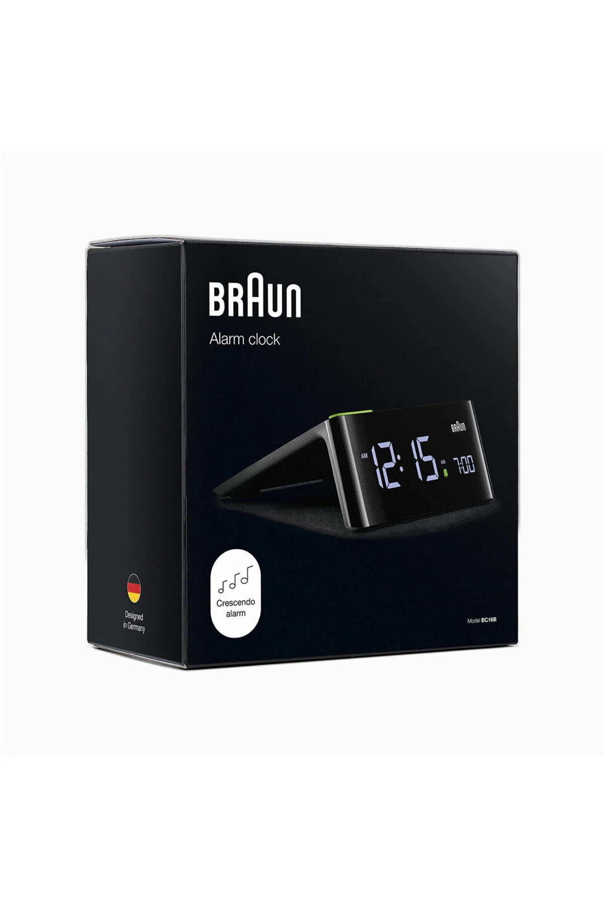 ساعت رومیزی میز زنگ هشدار دیجیتال BC16BEU BLACK VA LCD براون Braun