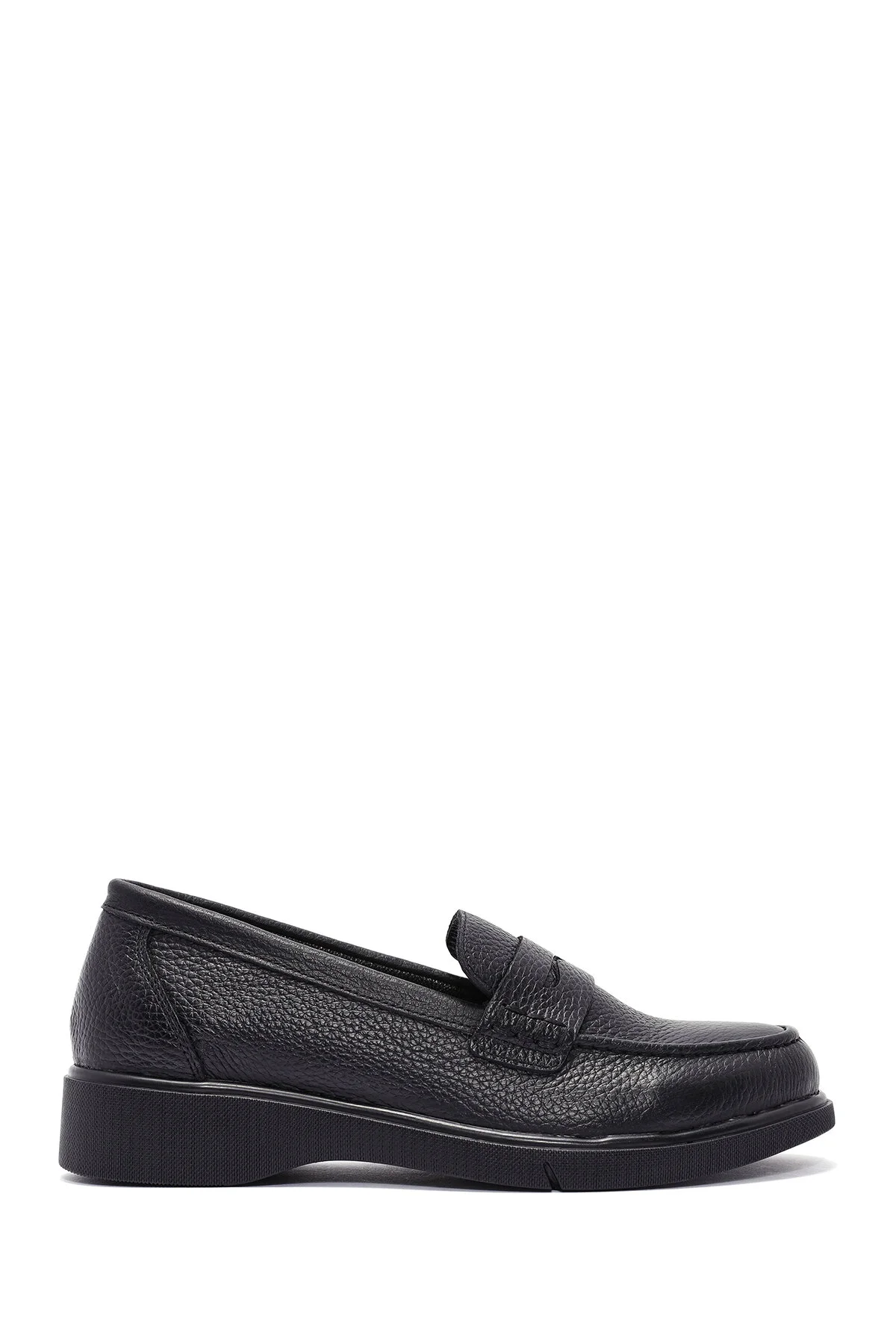 کفش زنانه چرمی سیاه Loafer 24Wfd1516Ft دریمود Derimod