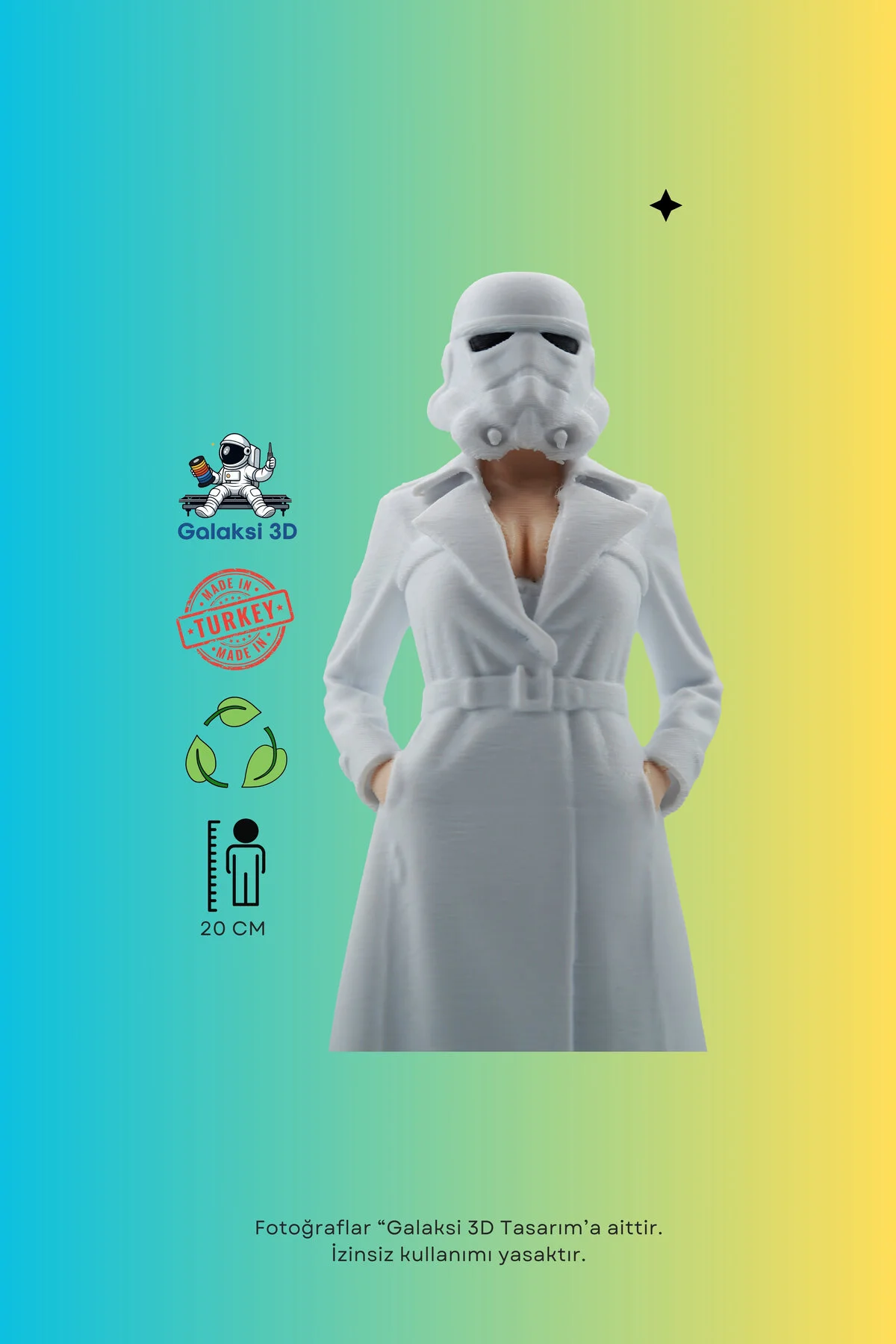 فیگور PATRONICE STORMTROOPER اندازه ۲۰ سانتی متر اصل Galaksi 3D