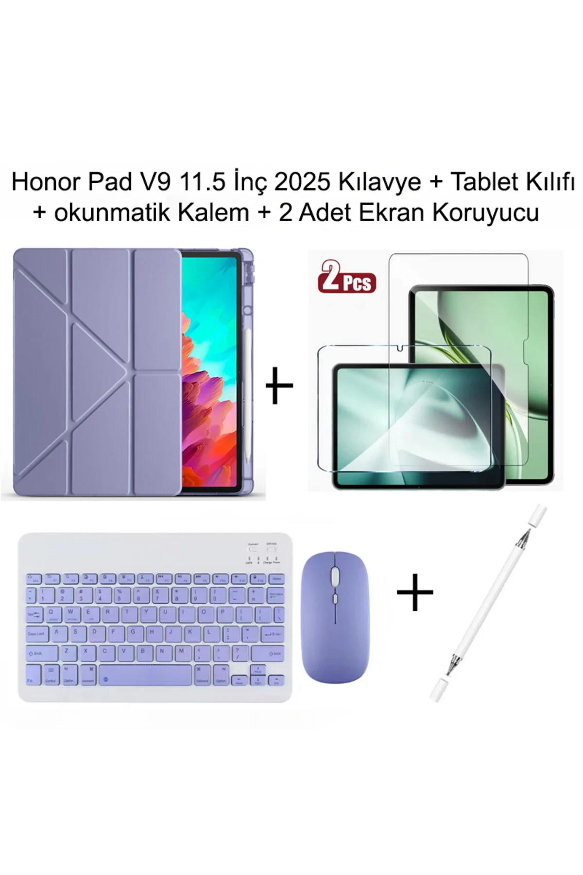 کاور تبلت مجموعه قلم لمسی و کیبورد آنر پد V9 11.5 اینچی Yesnıce