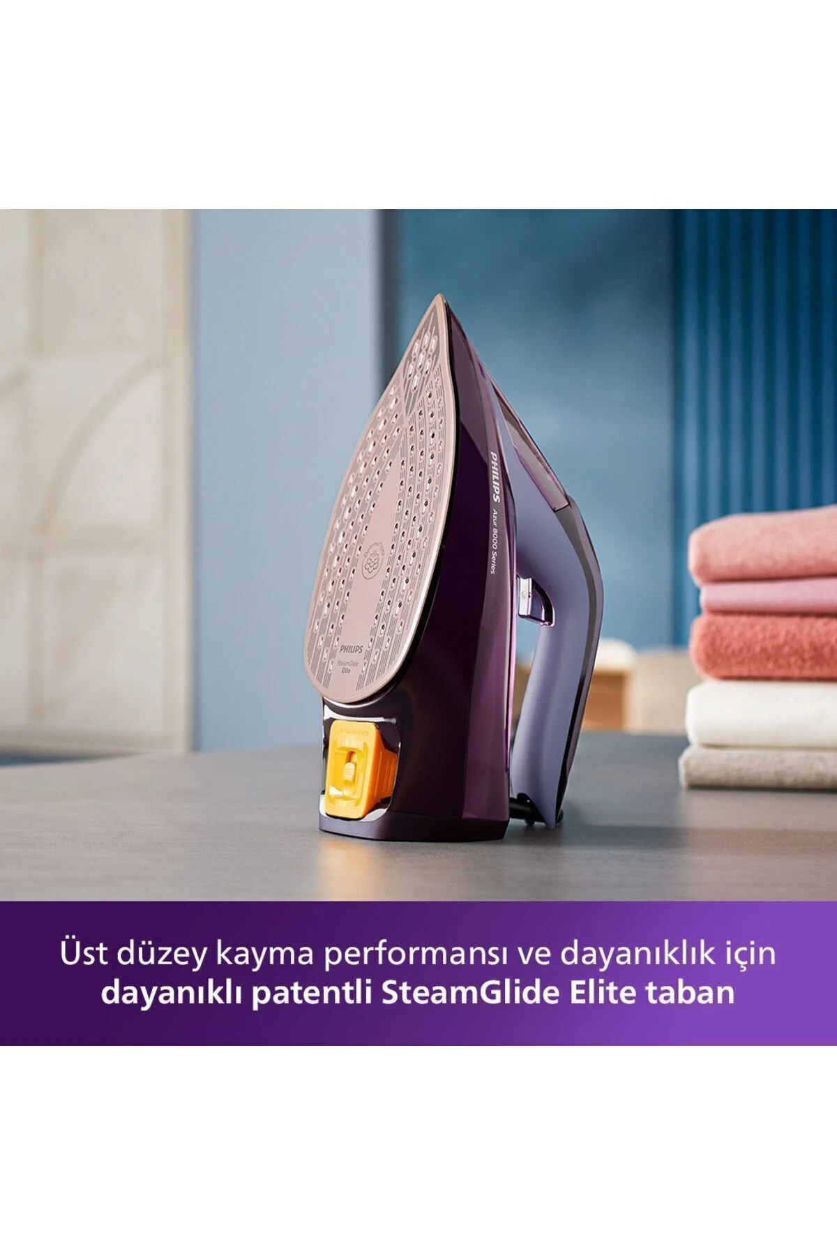 اتو بخار آزور سری 8000 3000 وات STEAMGLIDE شوک 240 گرمی ضمانت سوختگی صفر DST8021 30 اورجینال Philips